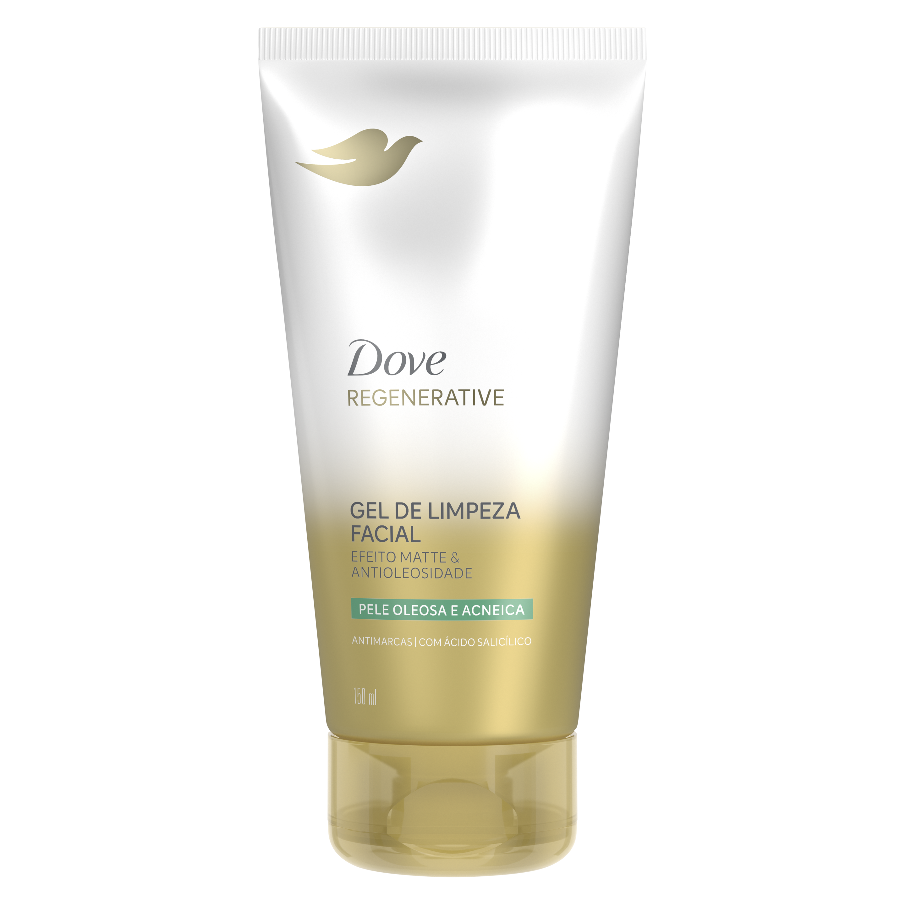 Dove Regenerative Gel de Limpeza Facial Anti-Oleosidade & Efeito Matte - Para Pele Oleosa e Acneica 150ml