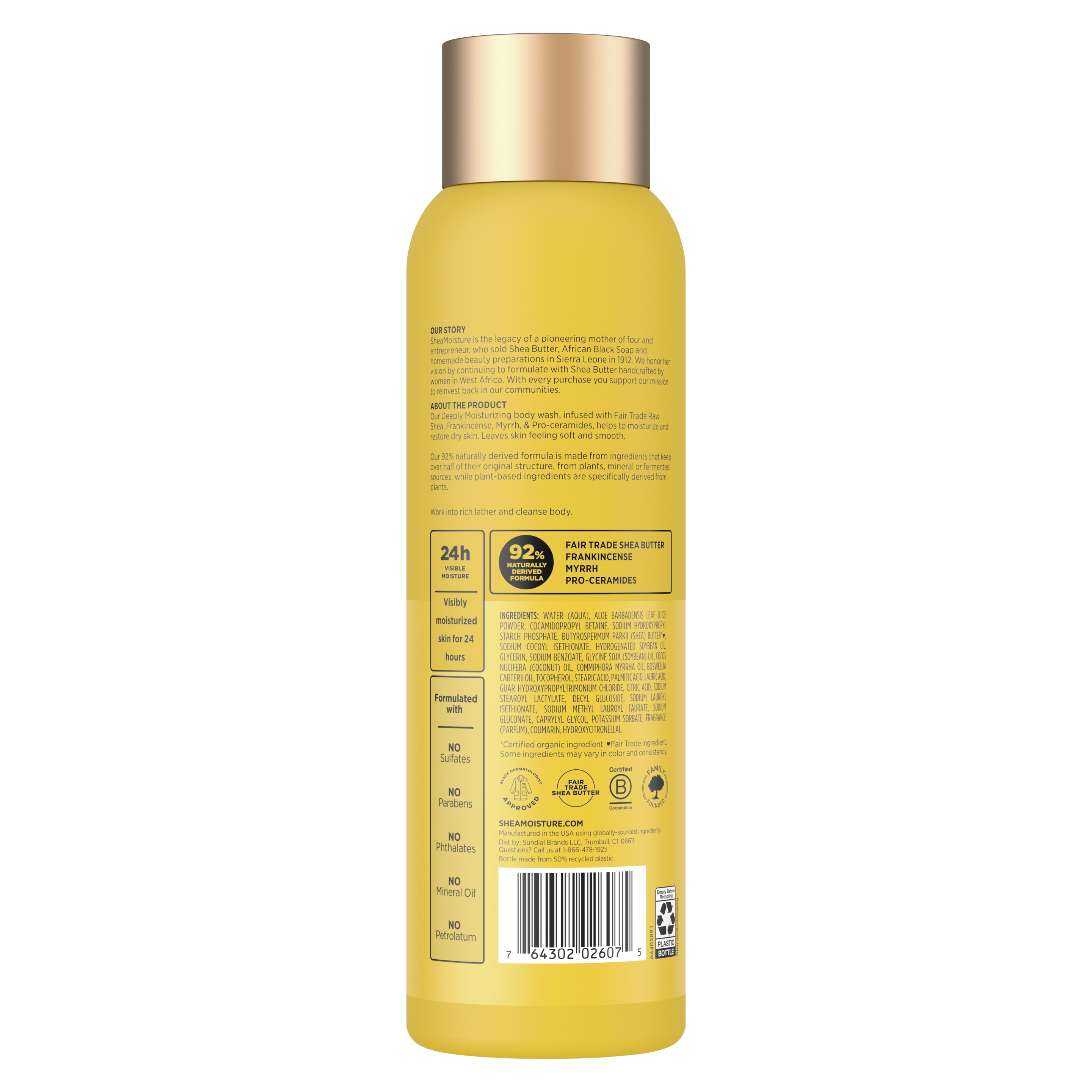 Raw Shea Butter Deeply Moisturizing Body Wash