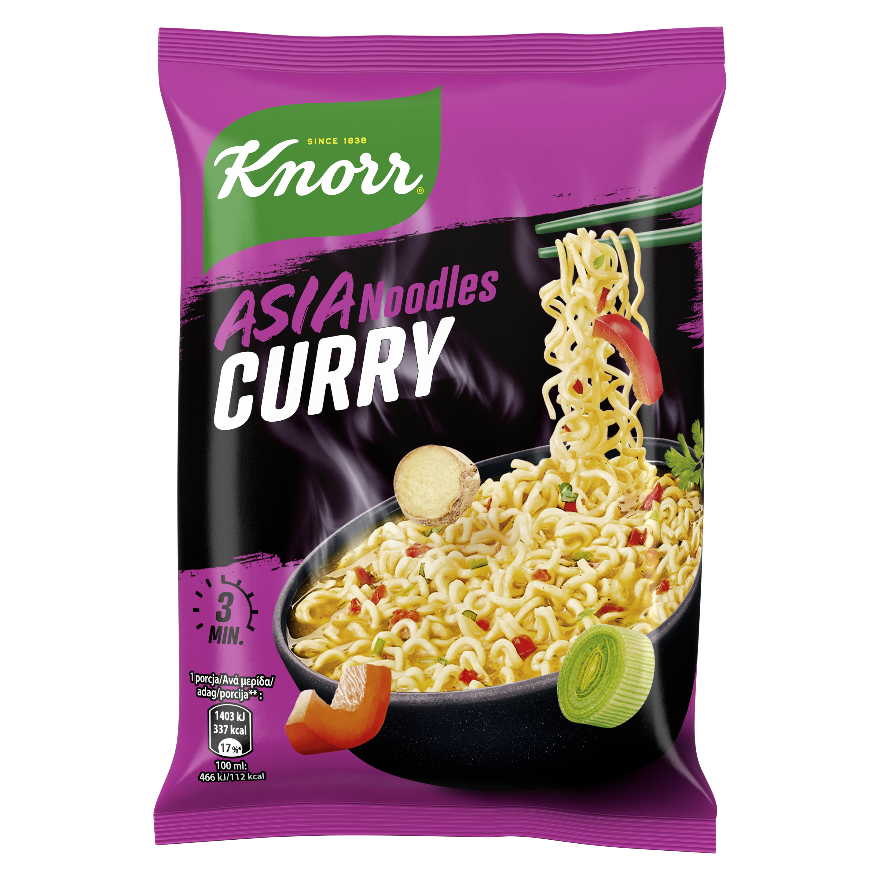 Knorr Currys ázsiai instant tészta