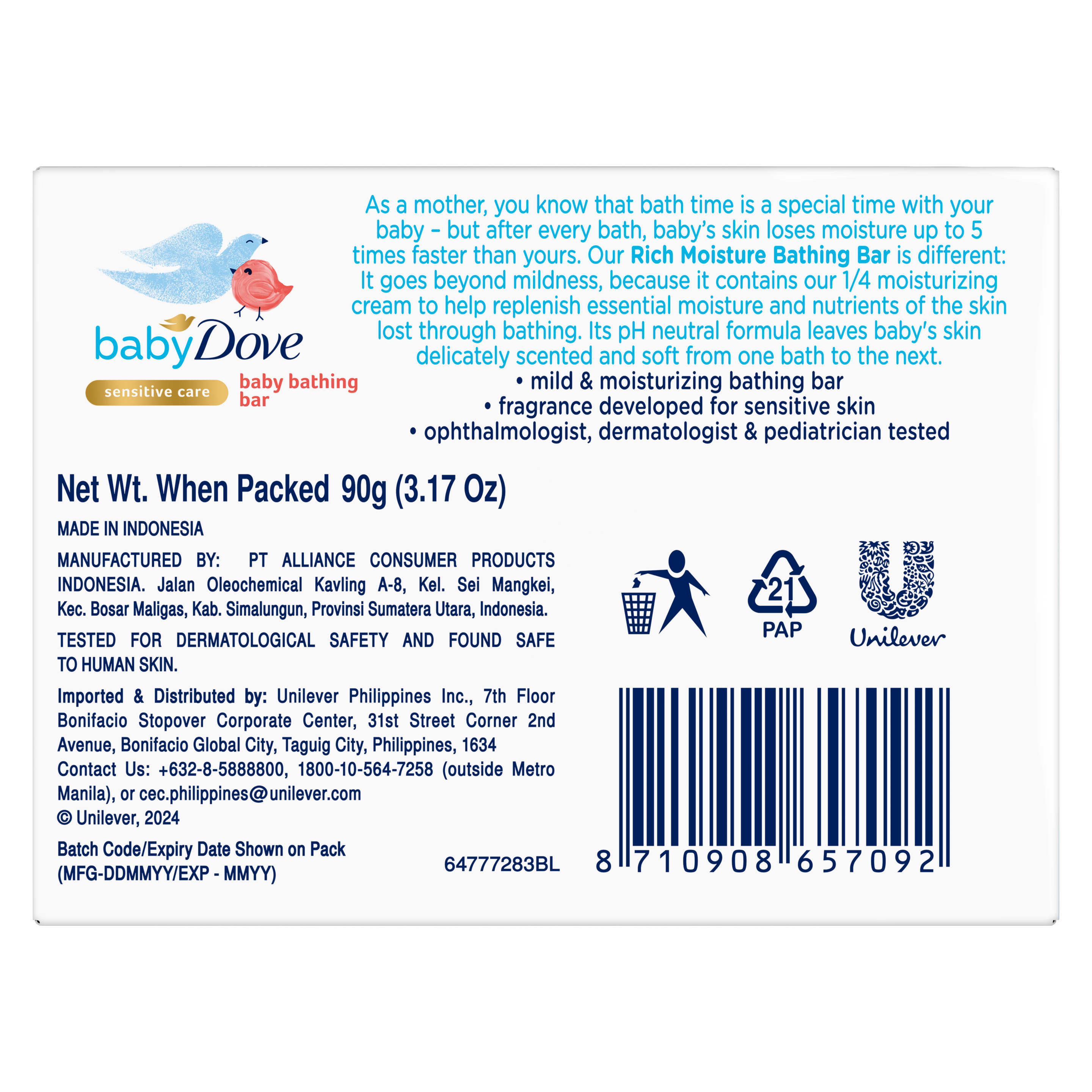 Baby Dove Rich Moisture Bar