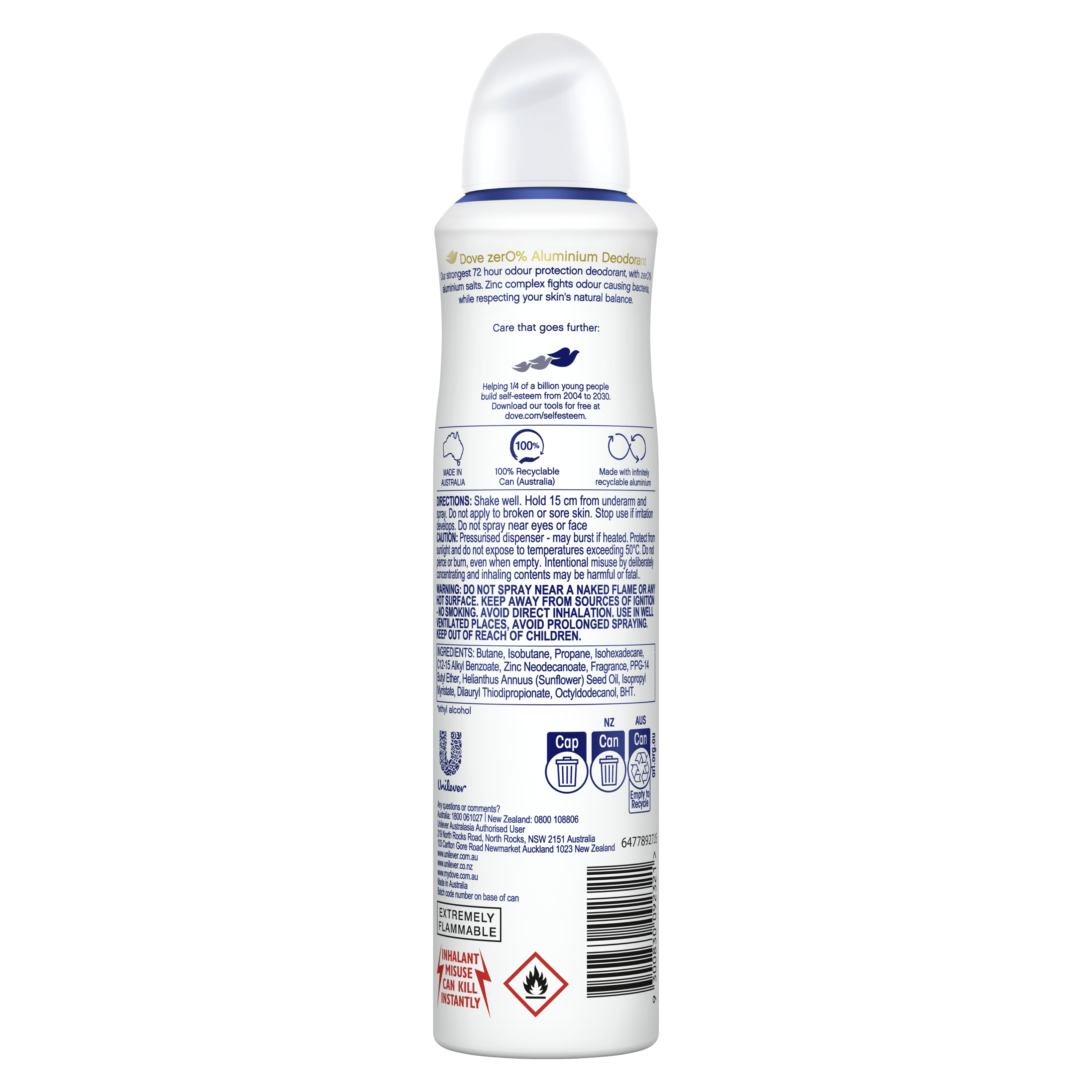 Women Deodorant Aerosol Original Zero % Aluminium