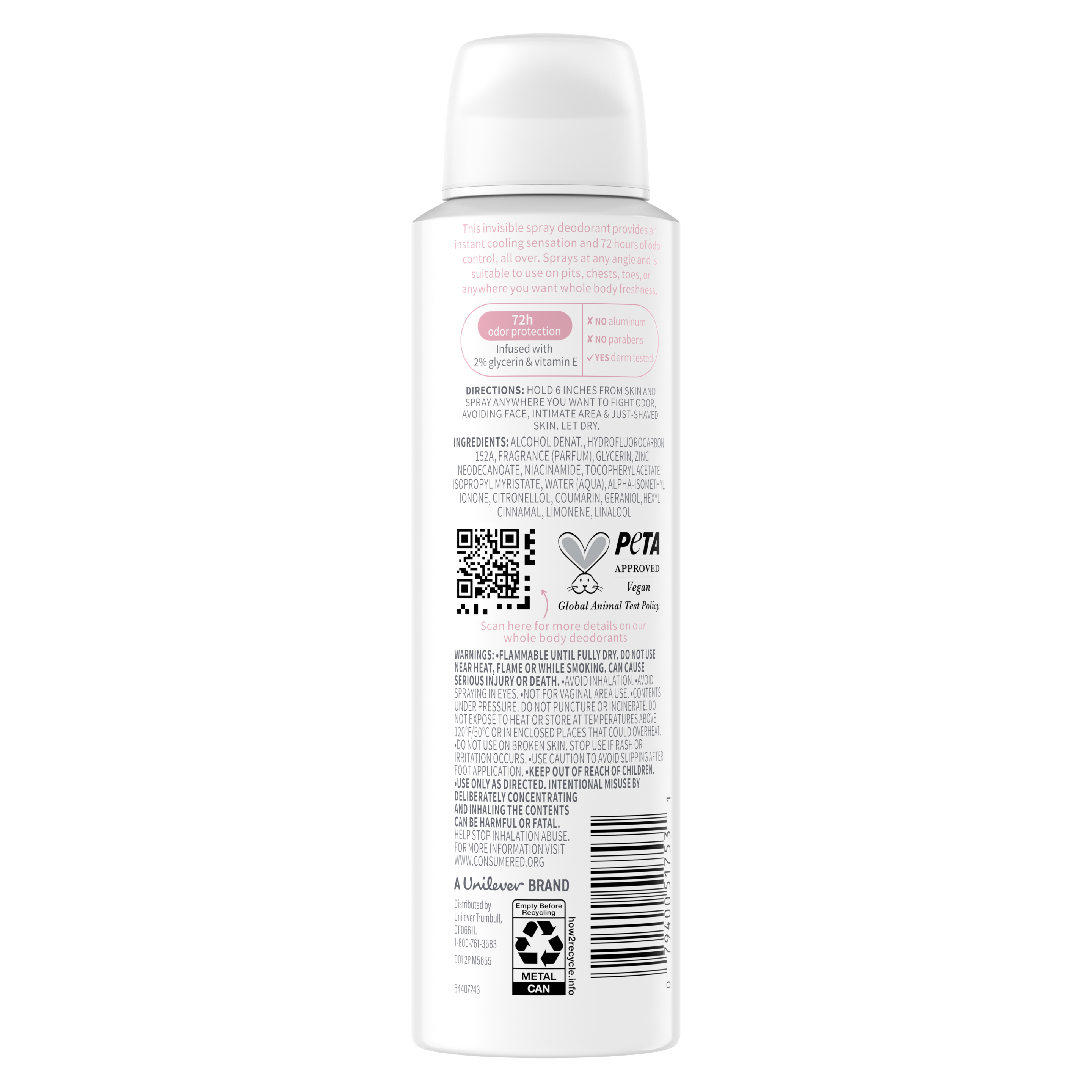 Whole Body Deo Raspberry & Rose Cooling Spray
