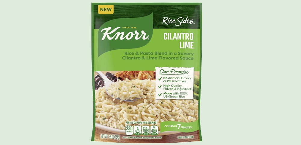 Package of Knorr Cilantro Lime Rice