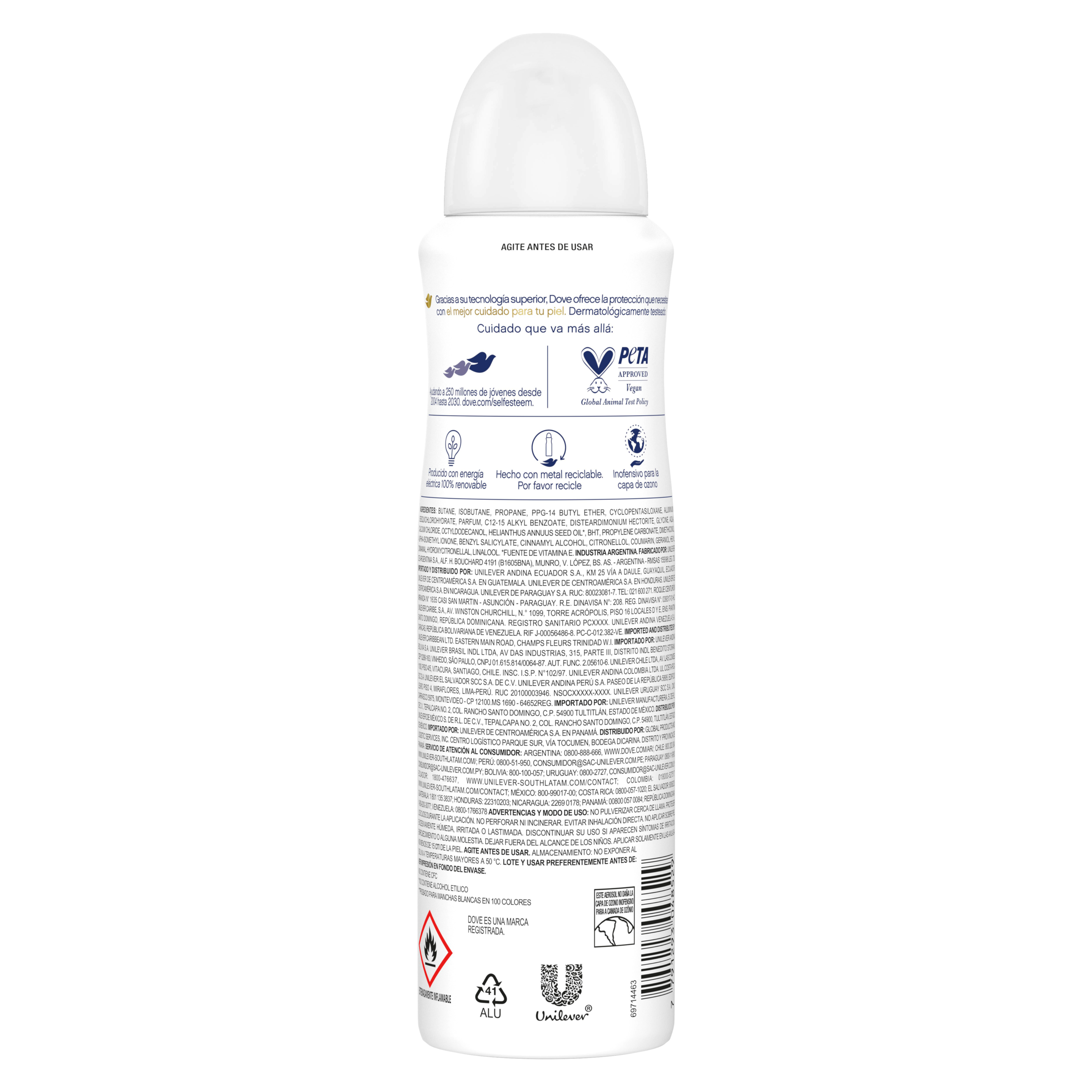 Desodorante Aerosol Dove Invisible Dry