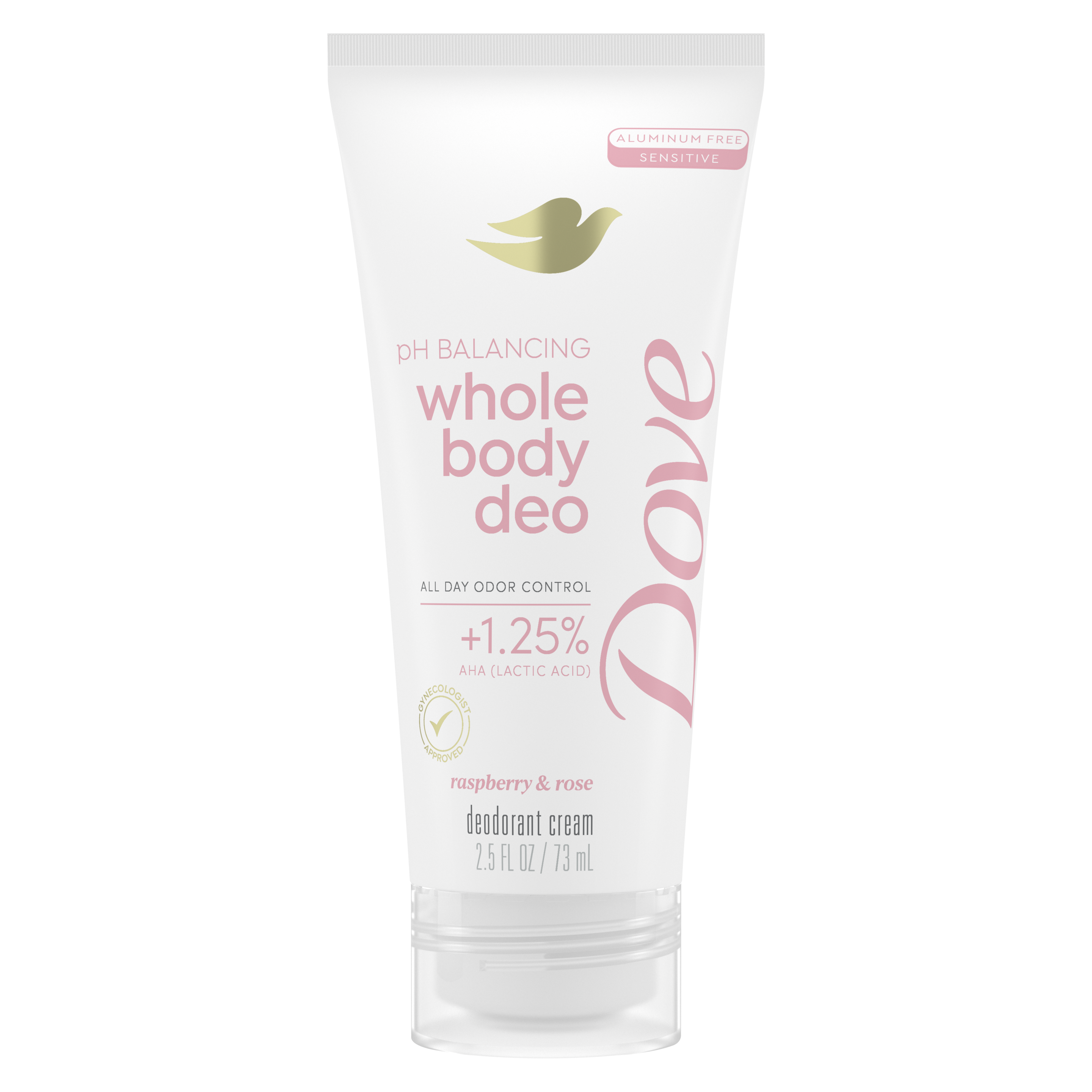 Dove Whole Body Deo Raspberry & Rose Deodorant Cream 2.5 fl oz