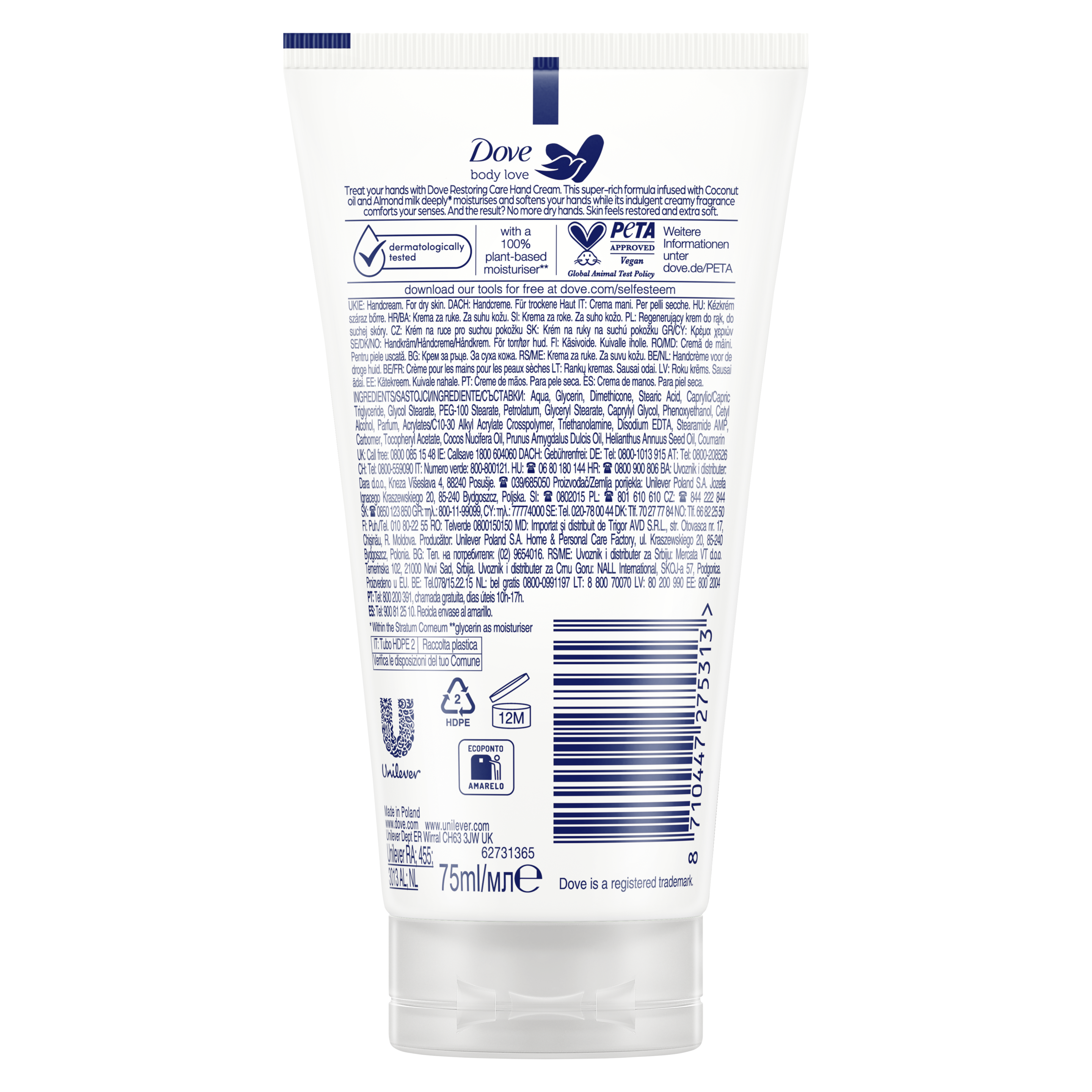 Creme de Mãos Óleo de Coco Body Love