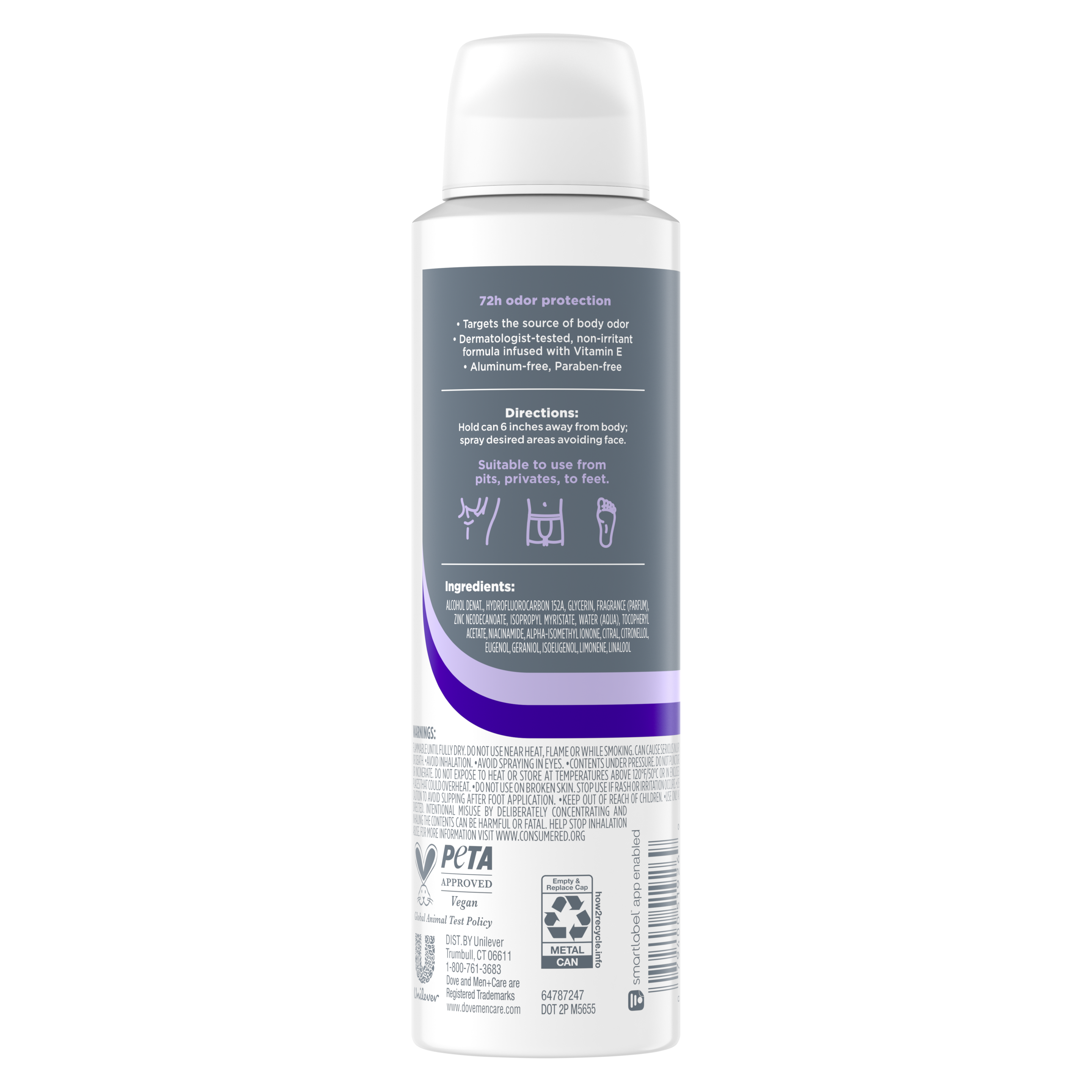 Dove Men+CareFig + Suede Whole Body Deo Deodorant Spray