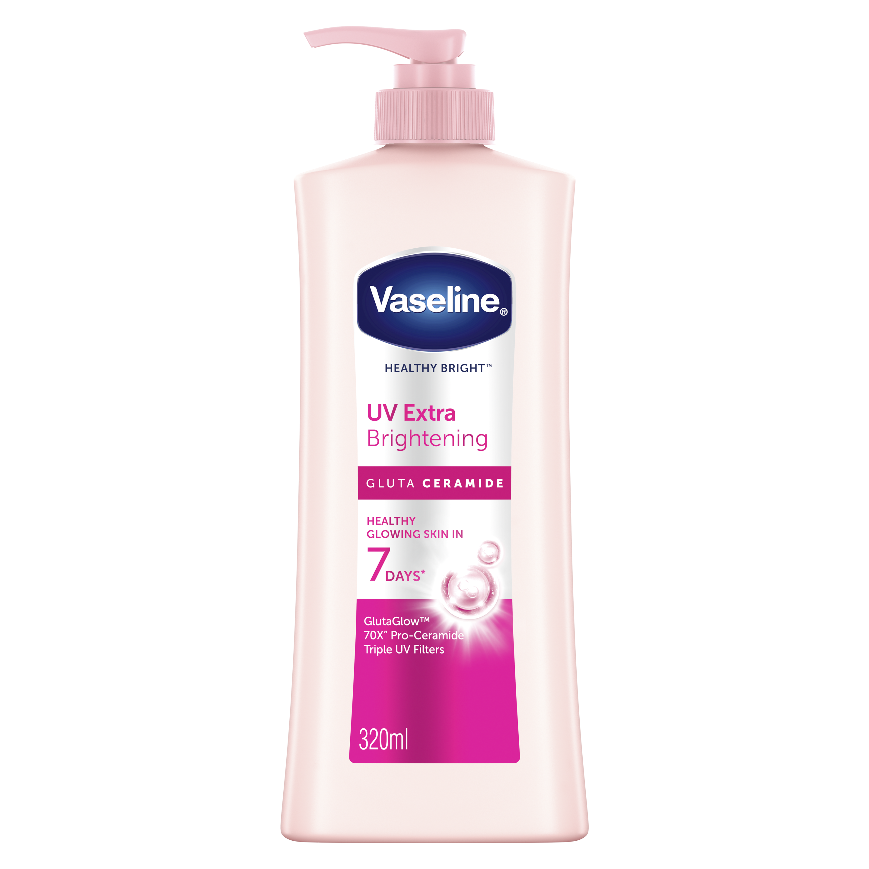 Vaseline Healthy Bright UV Extra Brightening 320ml FOP Pack