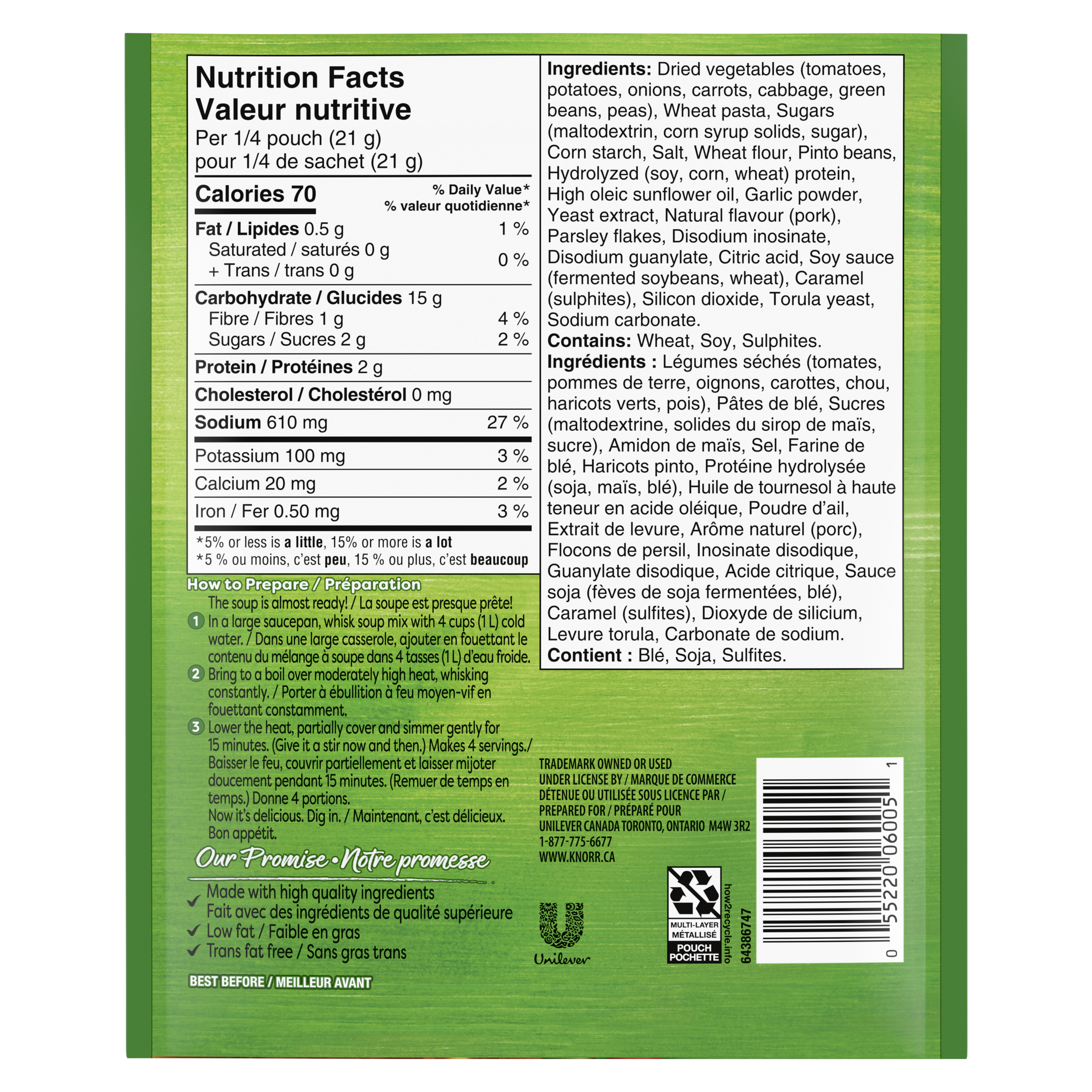 Knorr® Minestrone Soup Mix