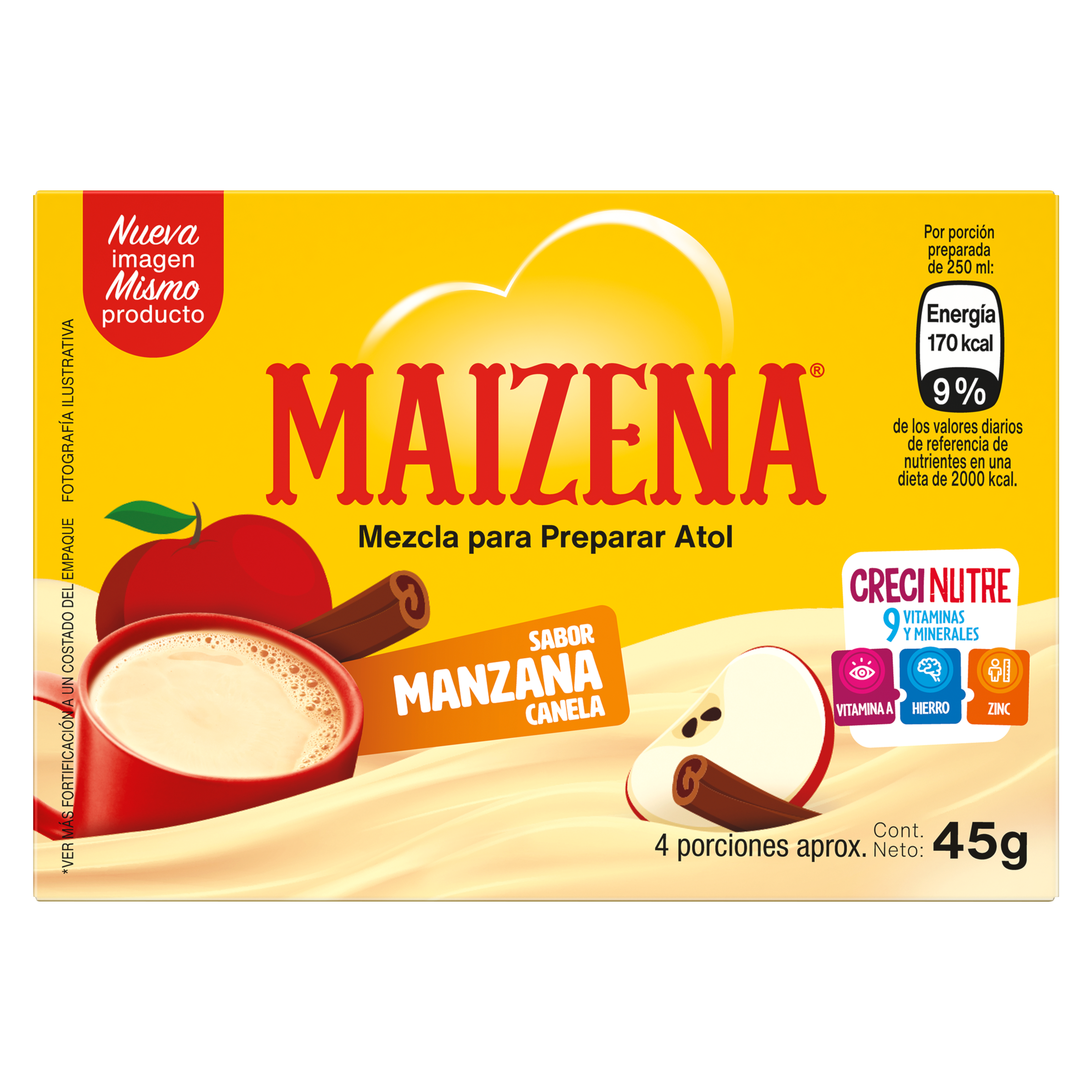 Atol sabor Manzana Canela MAIZENA packshot