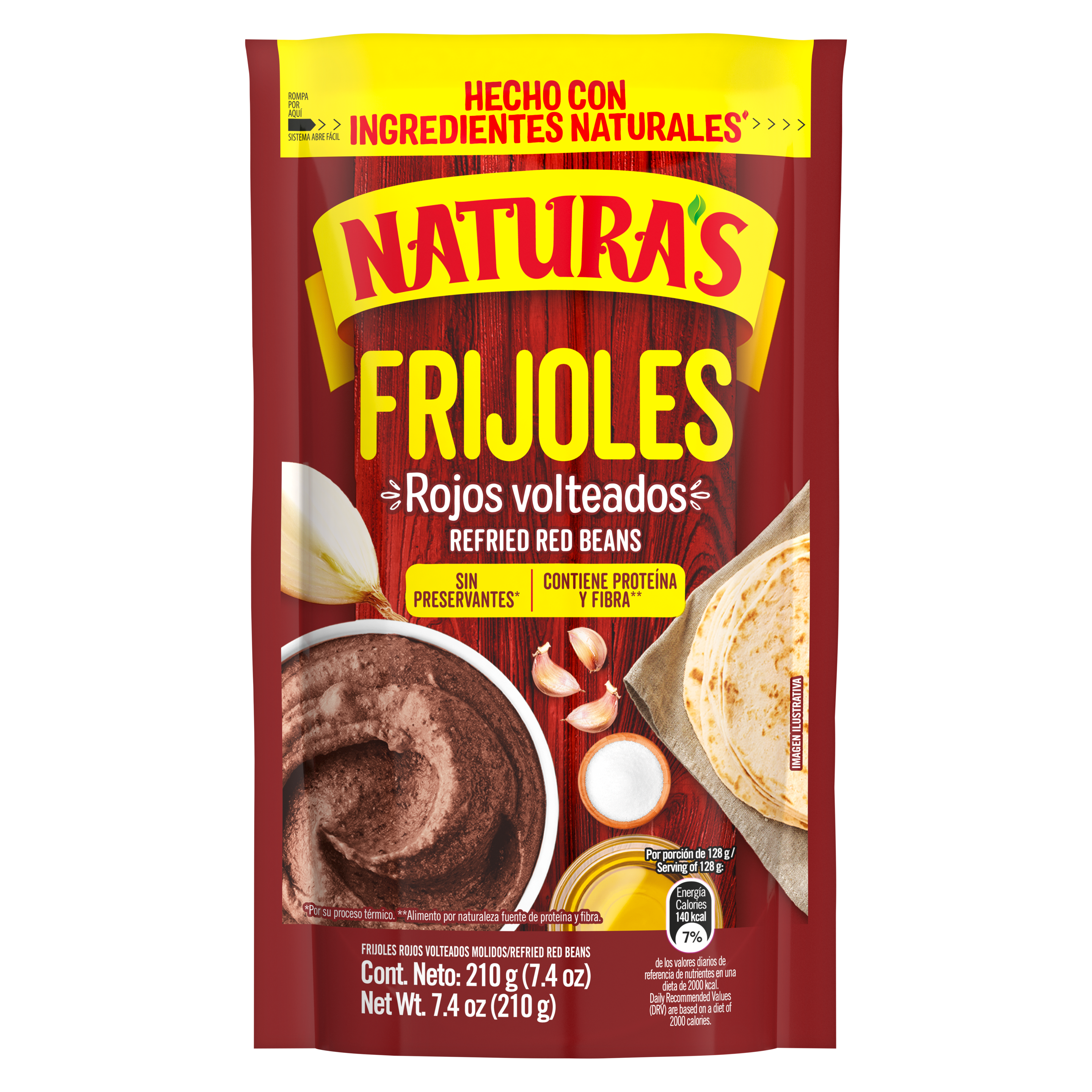 Frijol Rojo Volteado 210 g packshot