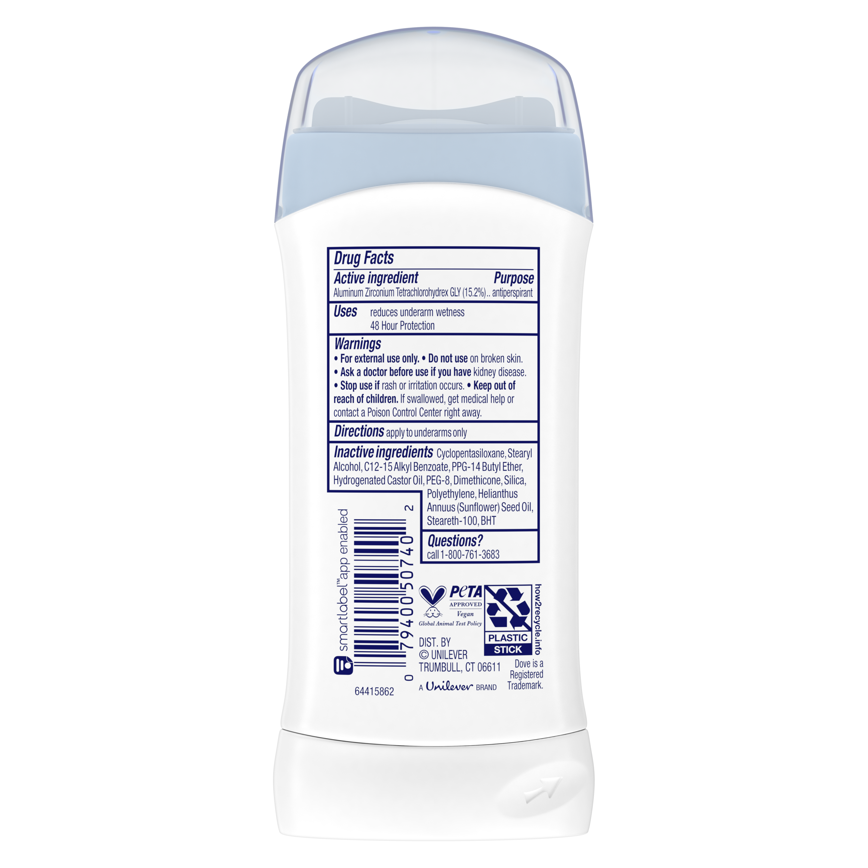 Invisible Solid Antiperspirant, Sensitive Skin