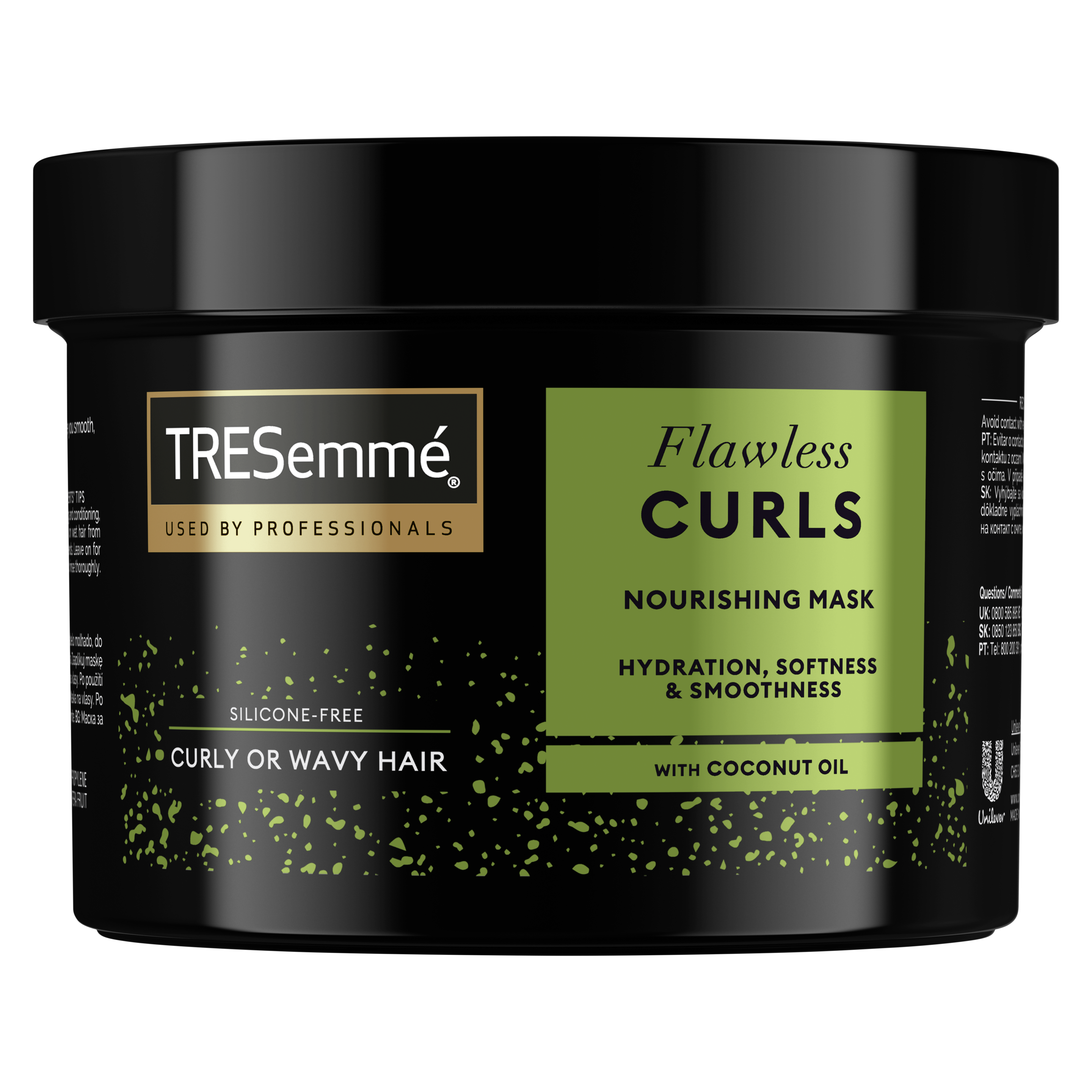 Front of packМаска для волосся живильна Tresemme Flawless Curls440ml packshot