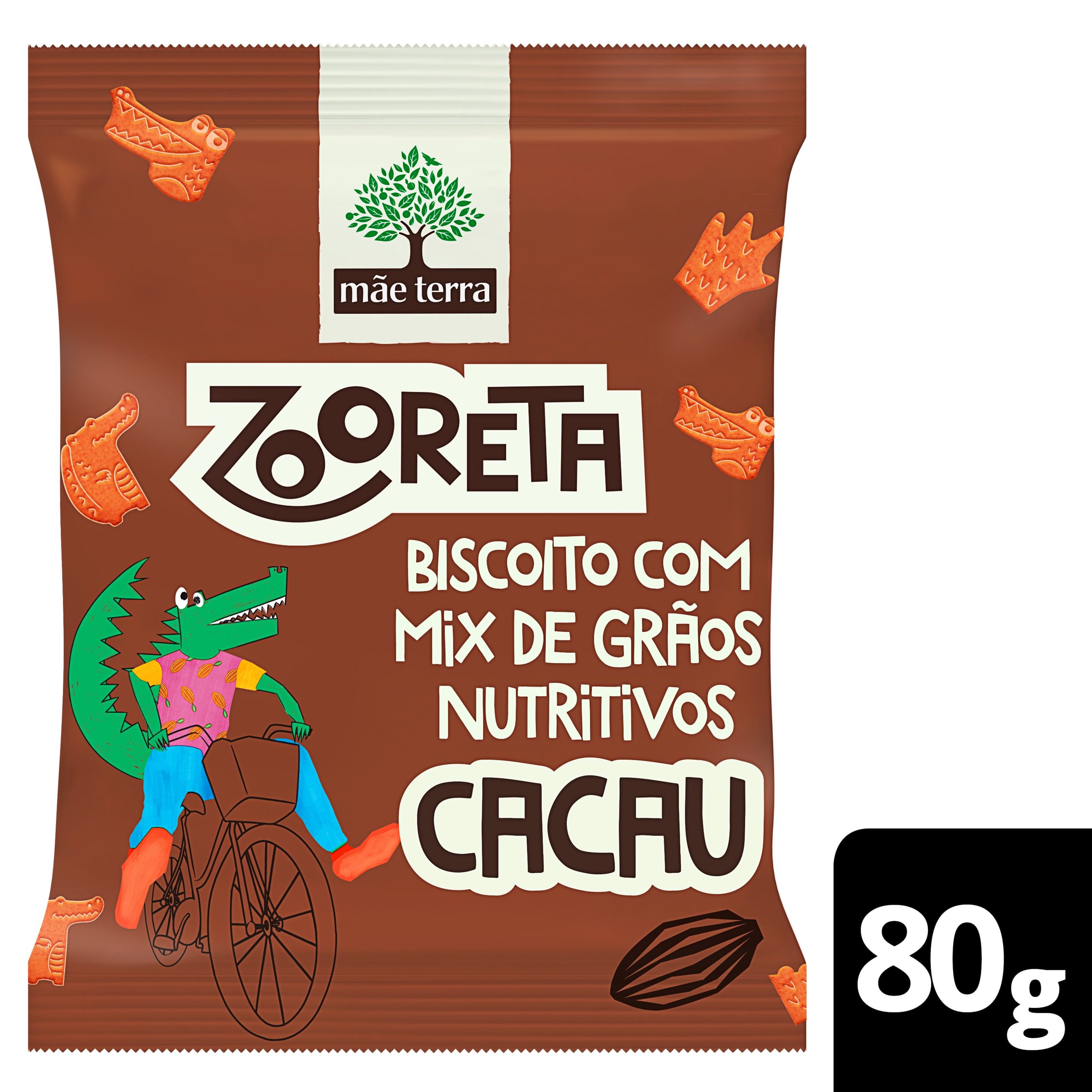 Zooreta Biscoito Cacau 80g packshot