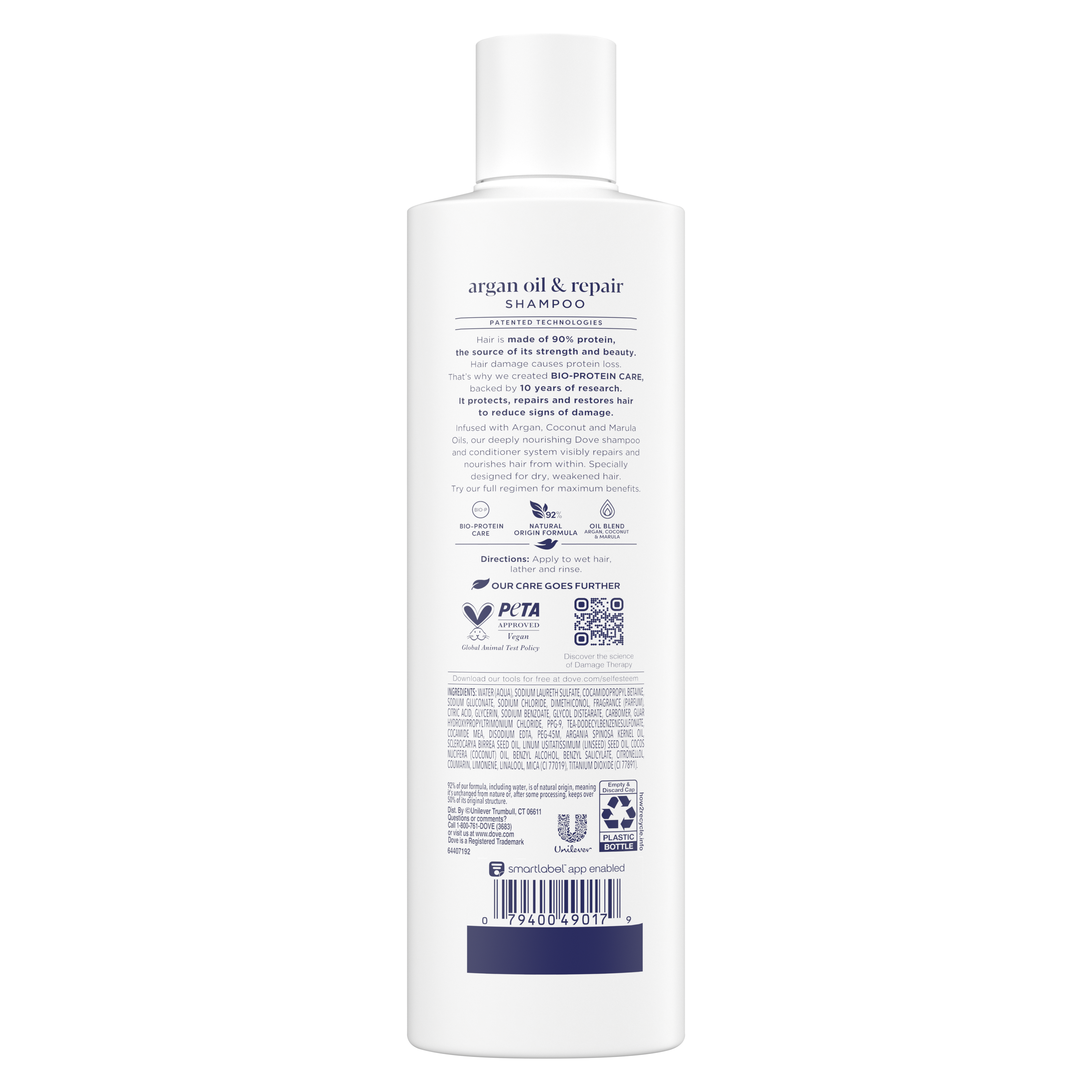 Dove Damage Therapy Argan Oil & Repair Shampoo