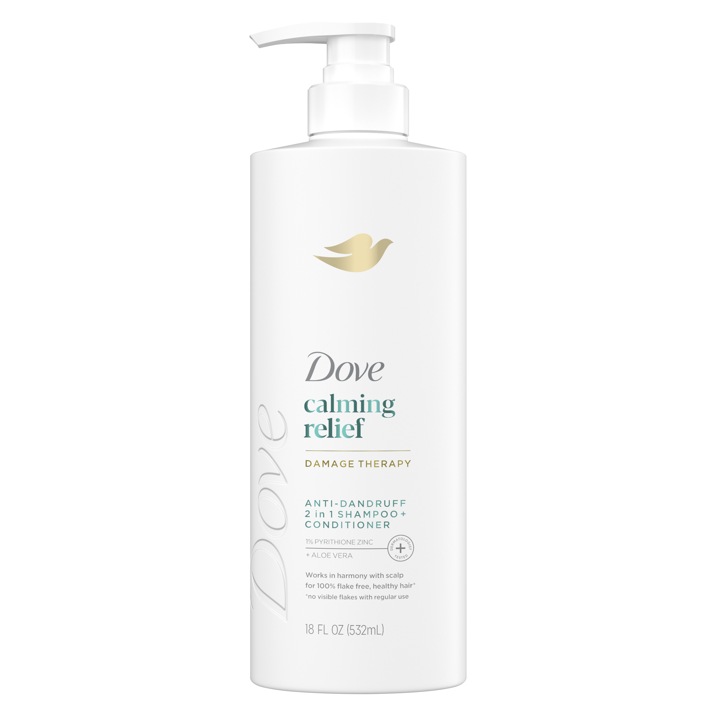 Dove Damage Therapy Calming Relief 2 in 1 Anti-Dandruff Shampoo and Conditioner