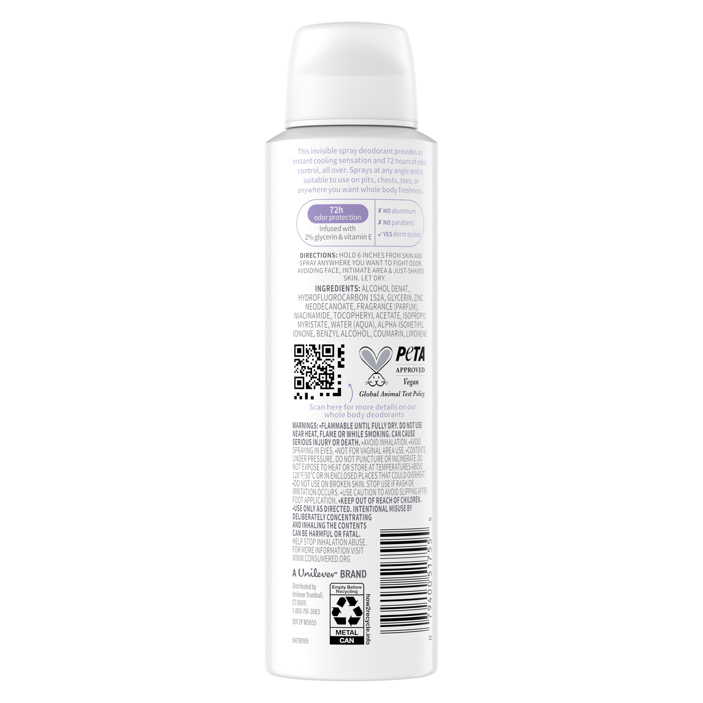 Whole Body Deo Coconut & Vanilla Cooling Spray