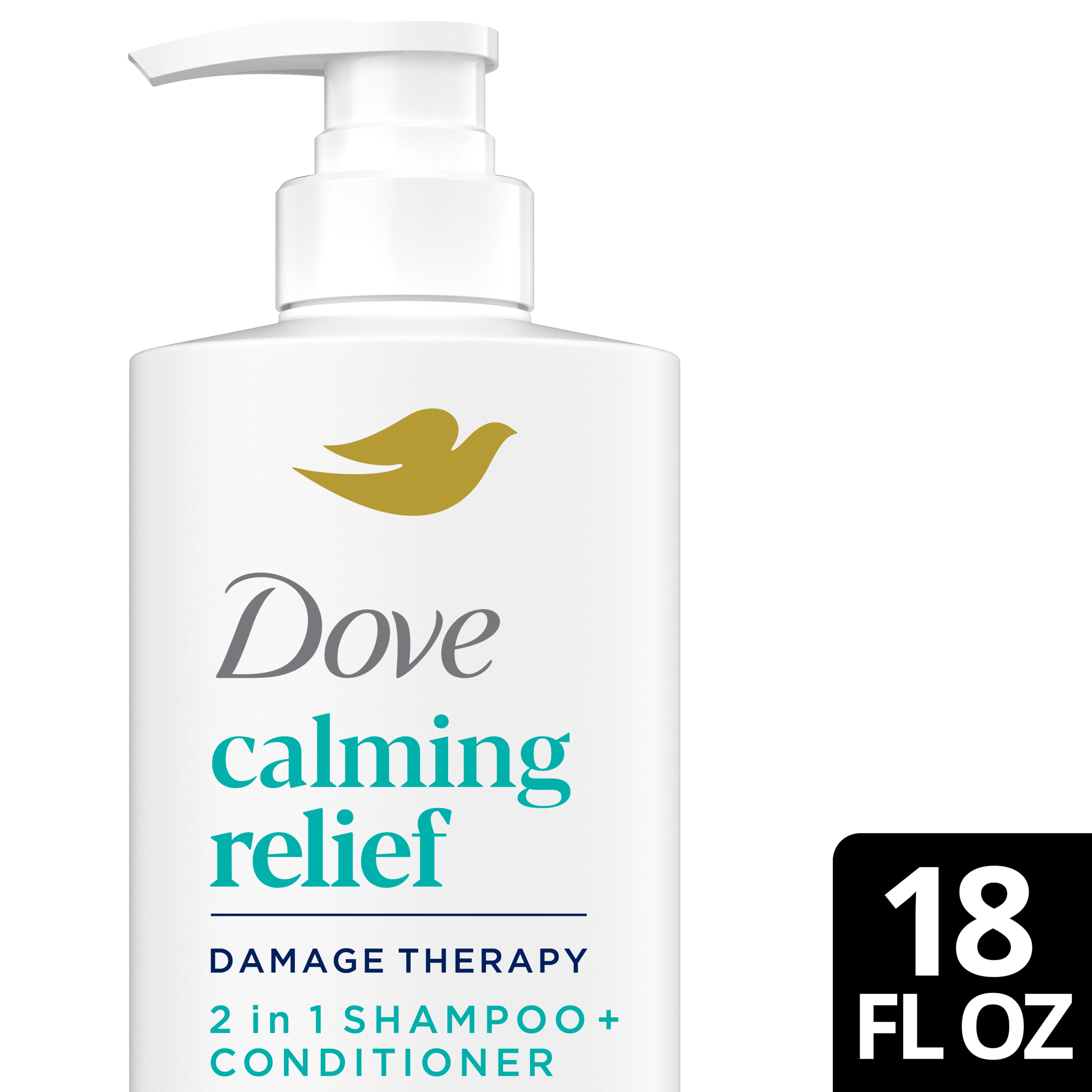 Damage Therapy Calming Relief 2 in 1 Shampoo and Conditioner – Dove