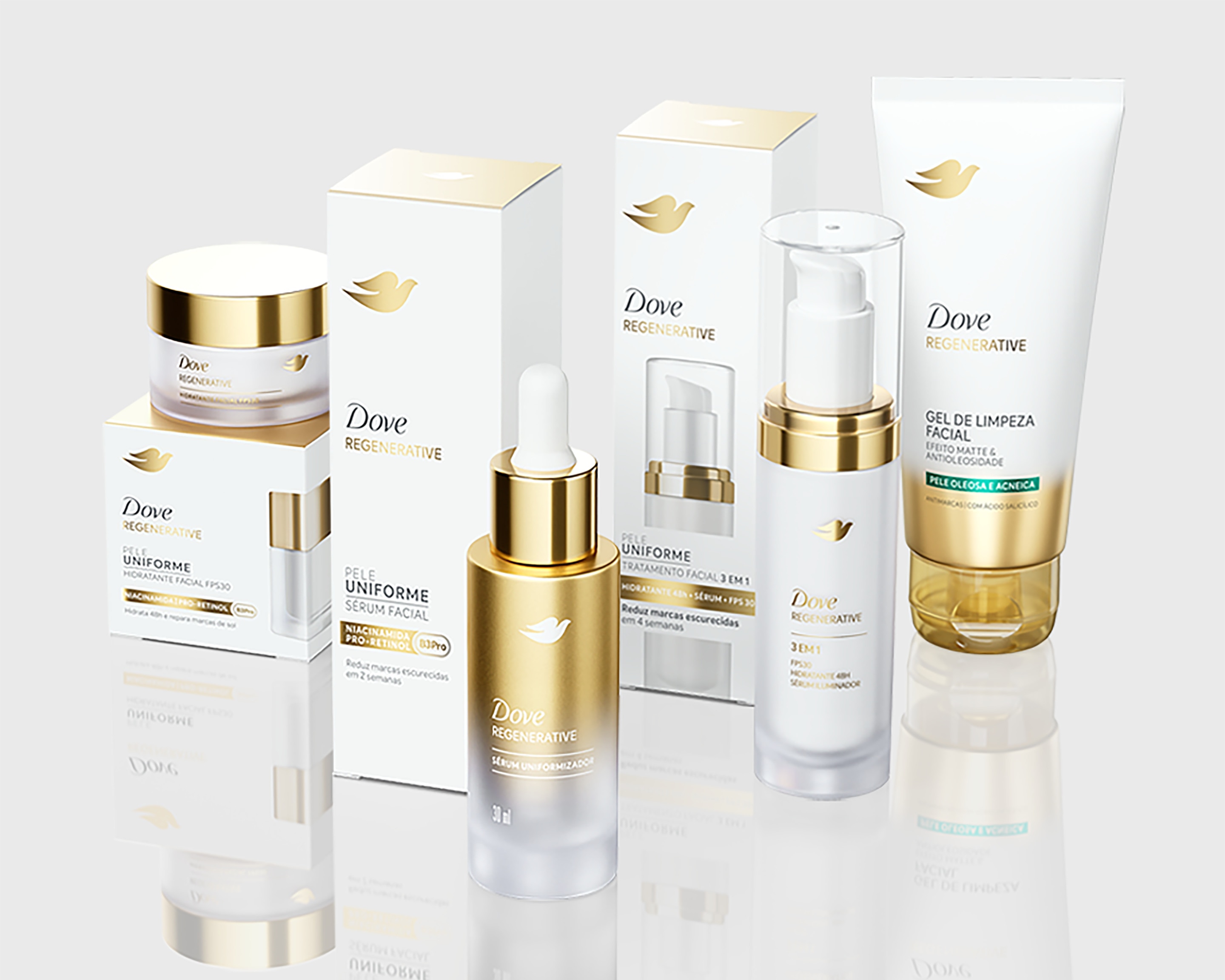 Linha completa Dove Regenerative