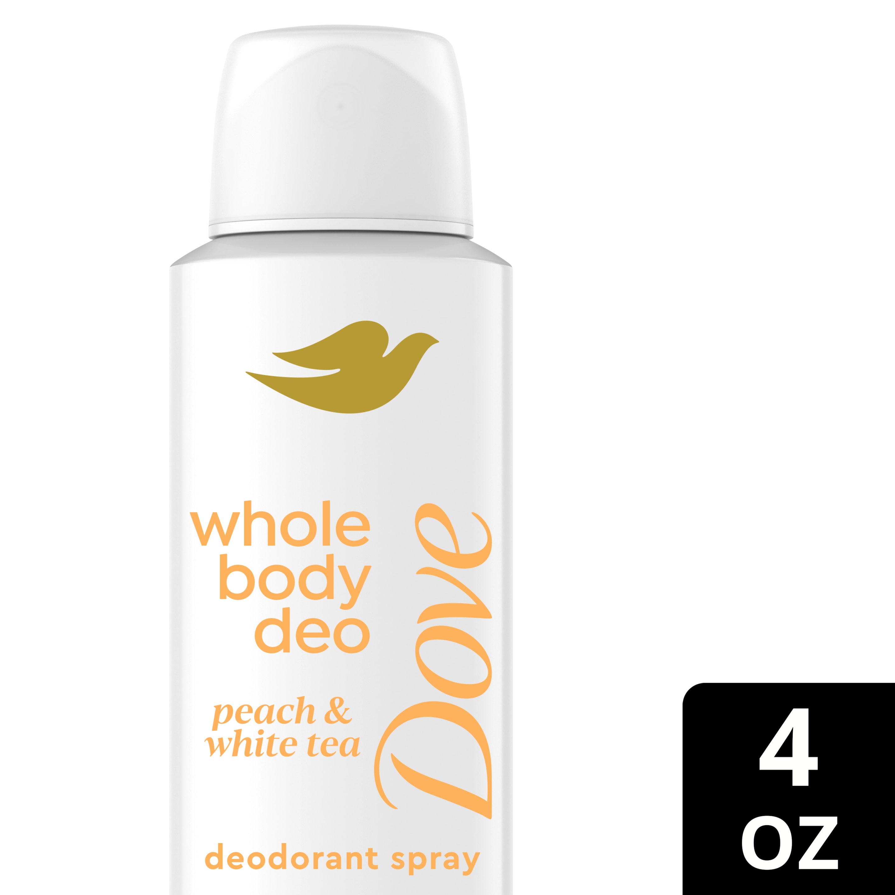 Dove Whole Body Deo Peach & White Tea Cooling Spray 4 oz