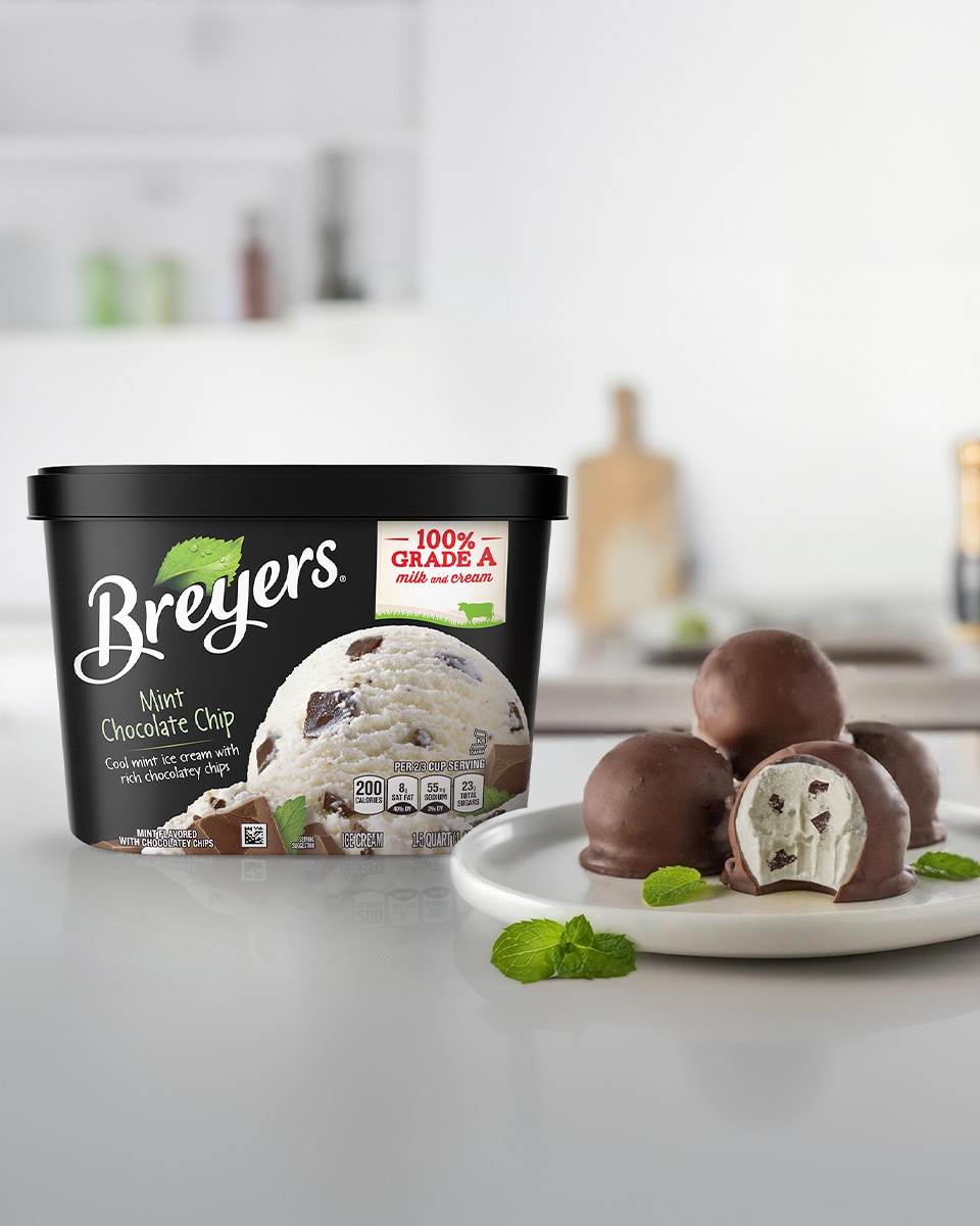 Breyers Mint Chocolate Chip Truffles