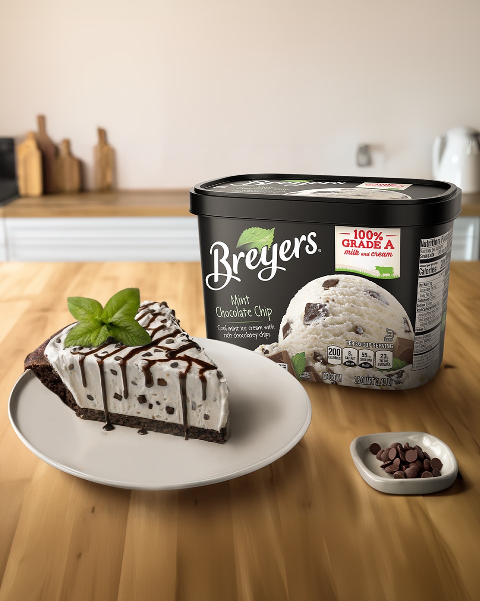 Mint Chocolate Chip Pie