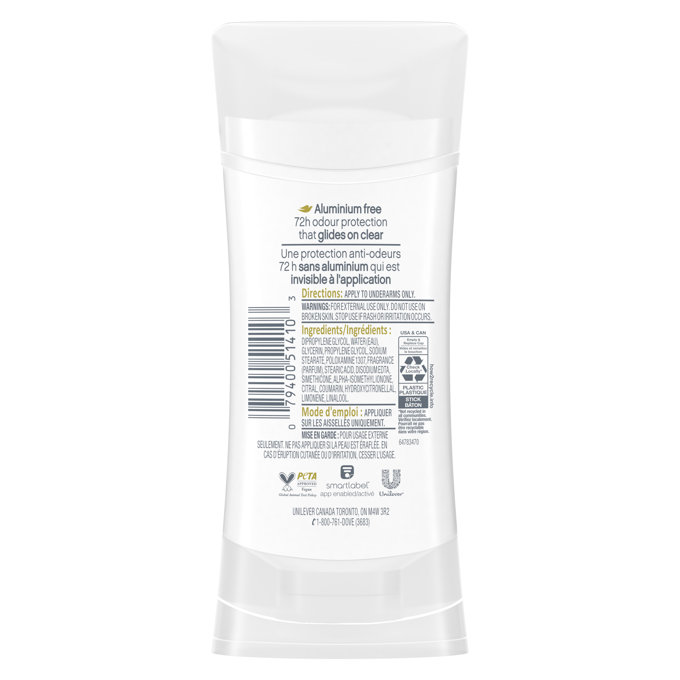 Aluminium Free Deodorant Stick Dragon Fruit & Coconut Cream Scent