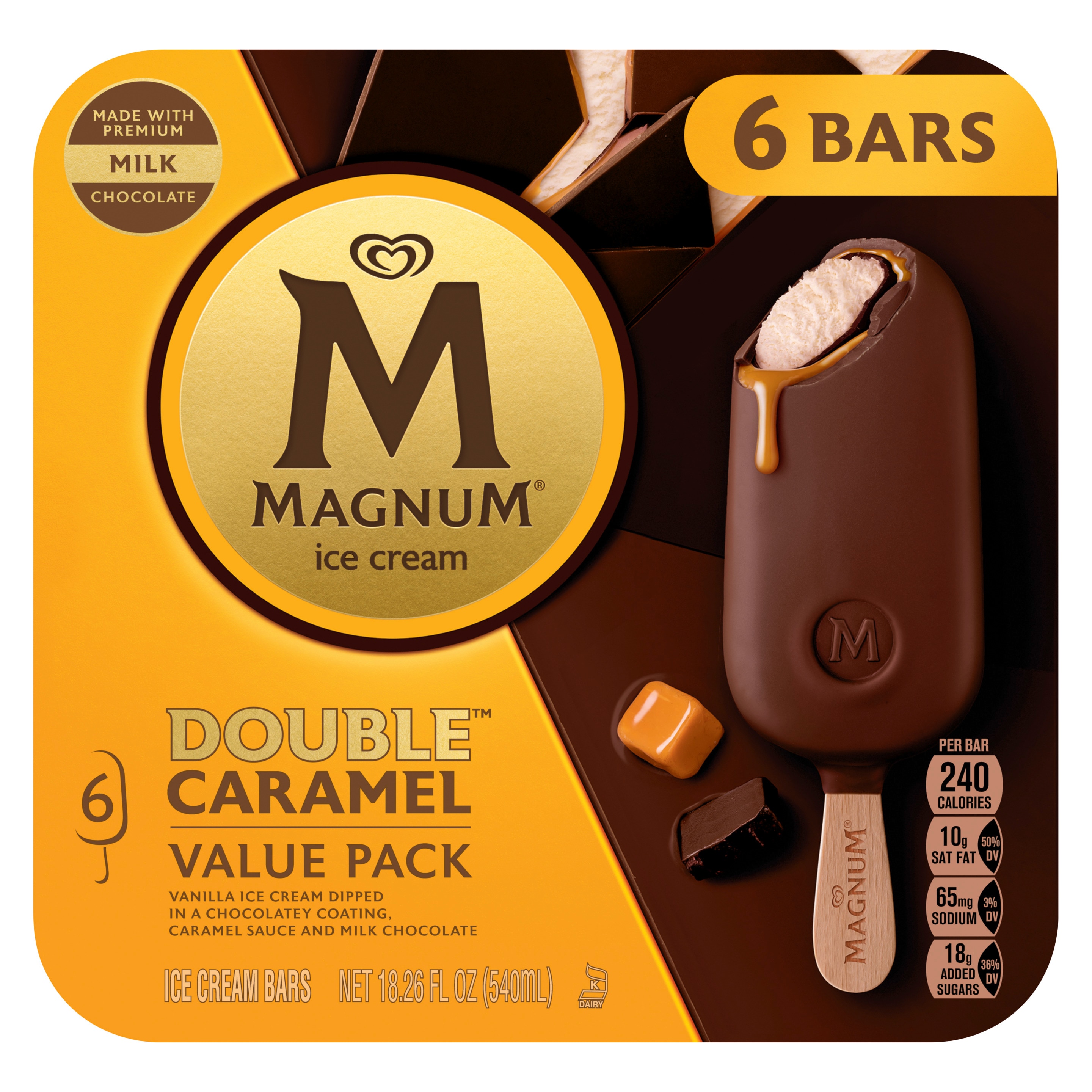 Double Caramel Ice Cream Bar