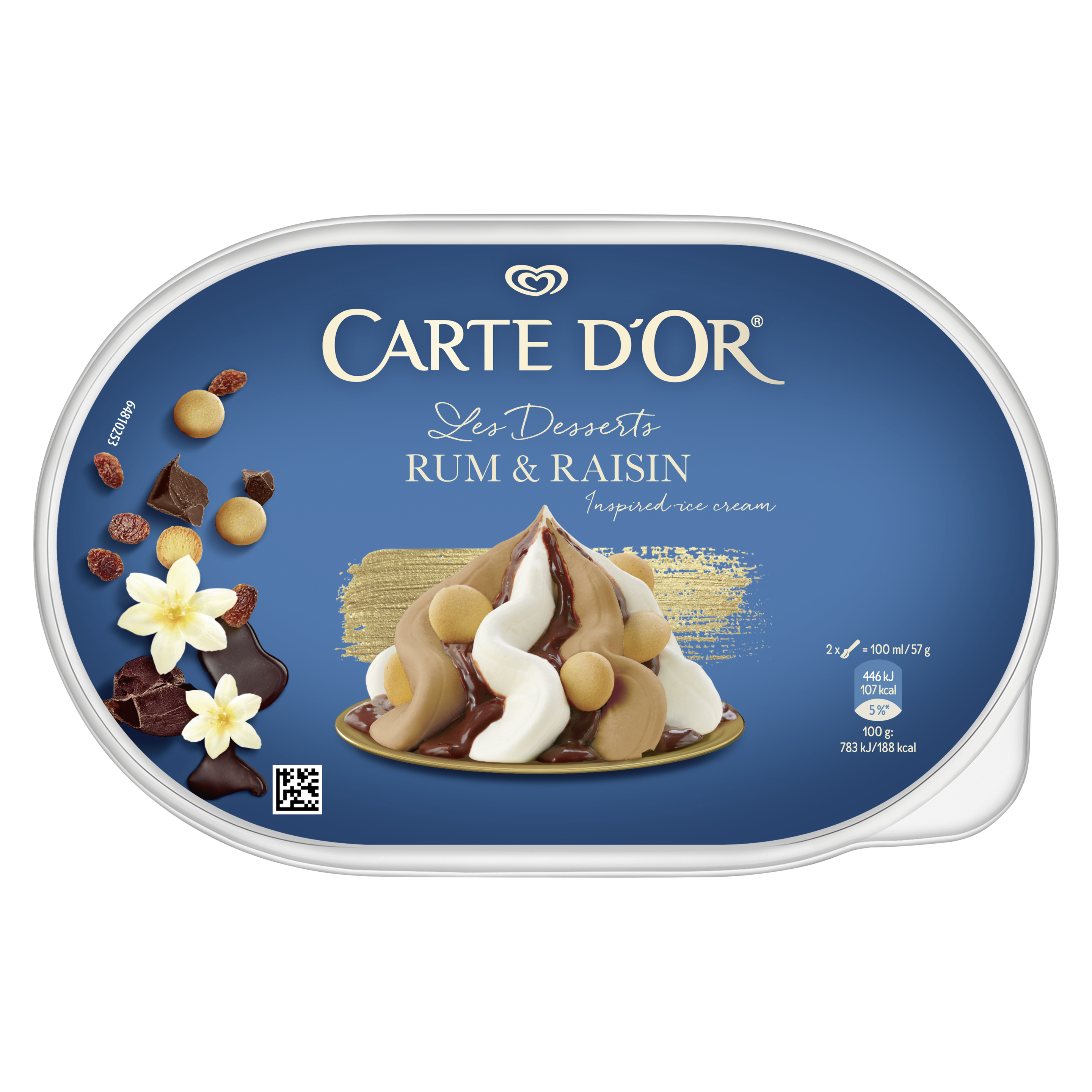 Carte D'Or Rum & Raisin 825ml packshot