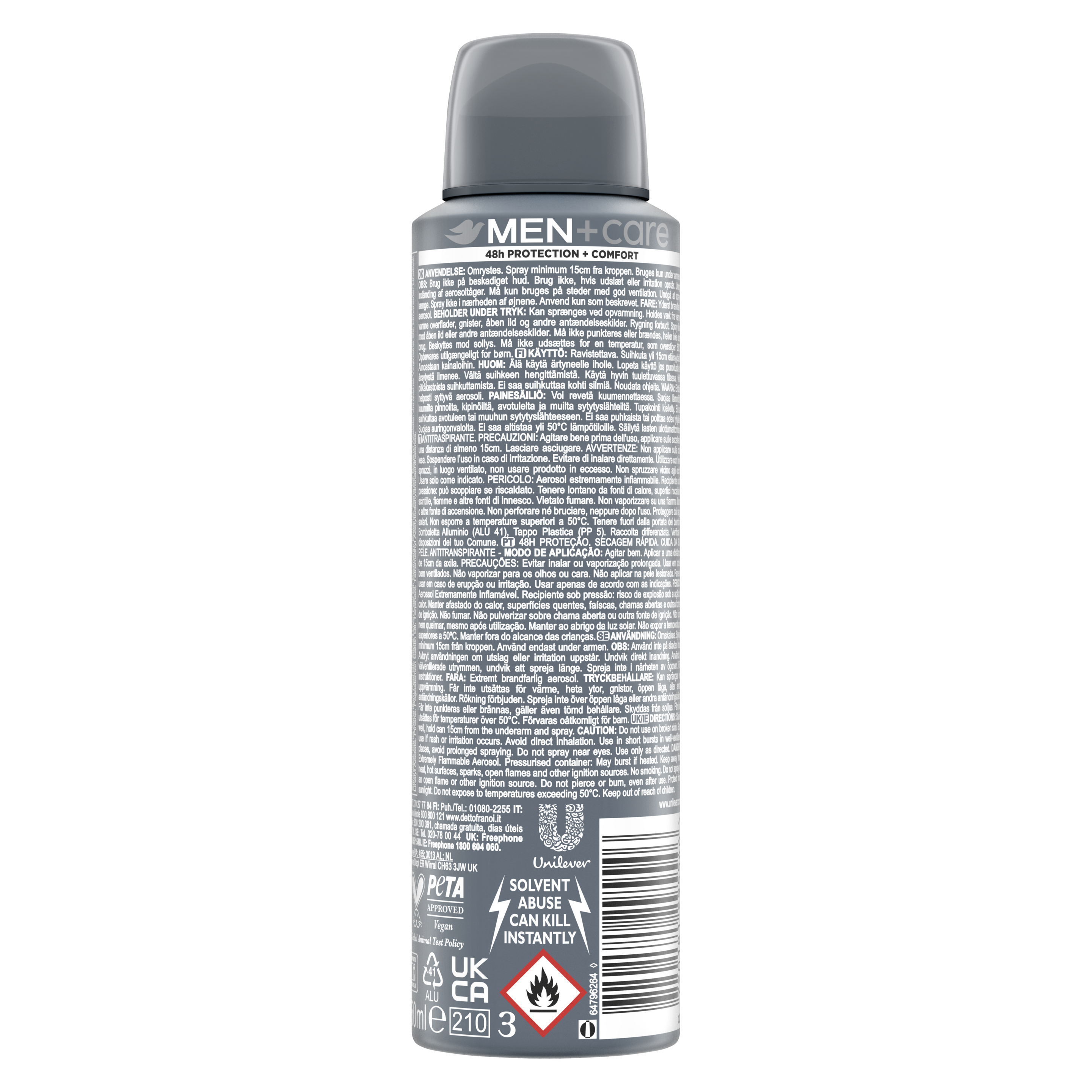 Men+Care Classic Antiperspirant Deodorant Spray 200ml