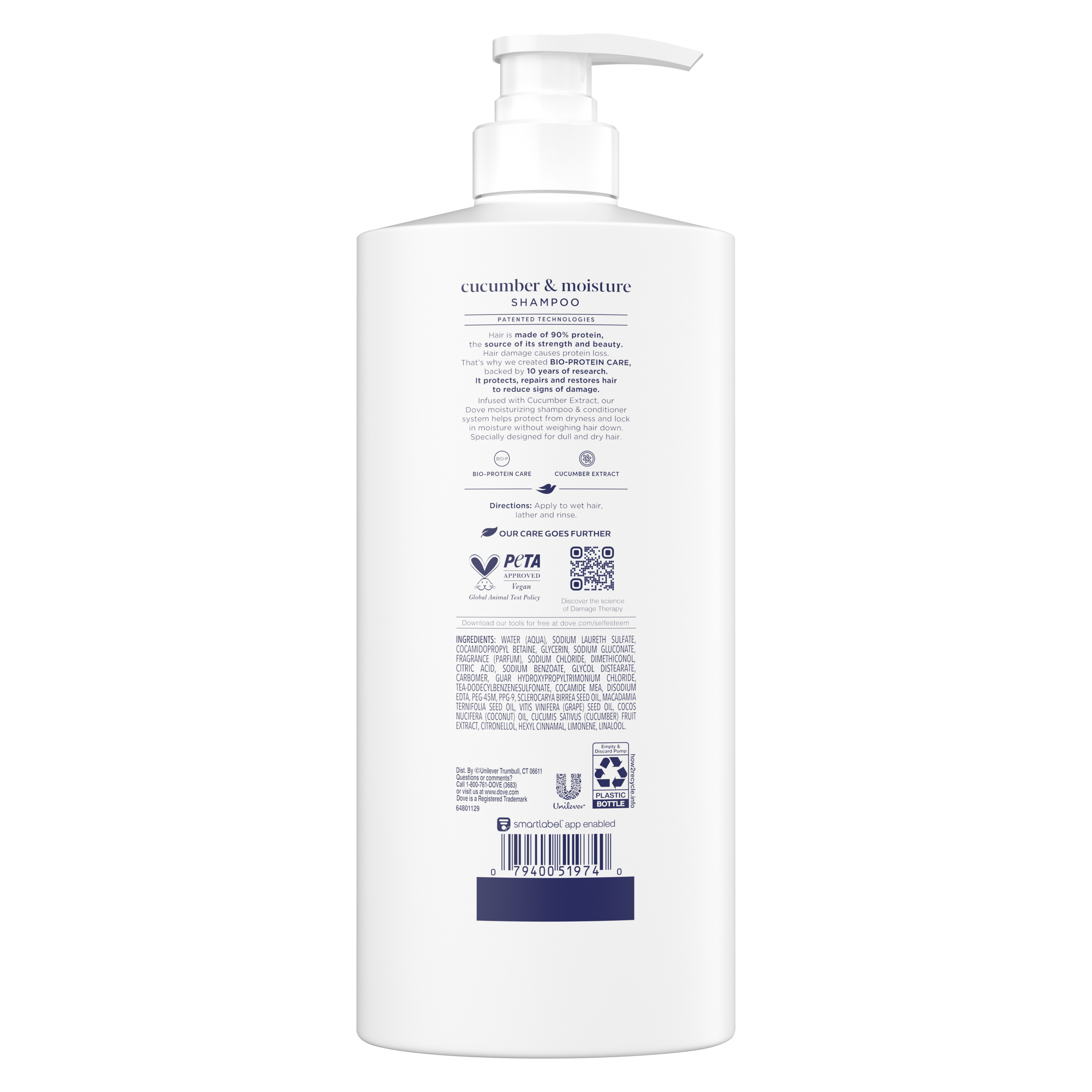 Dove Damage Therapy Cucumber Moisture Shampoo