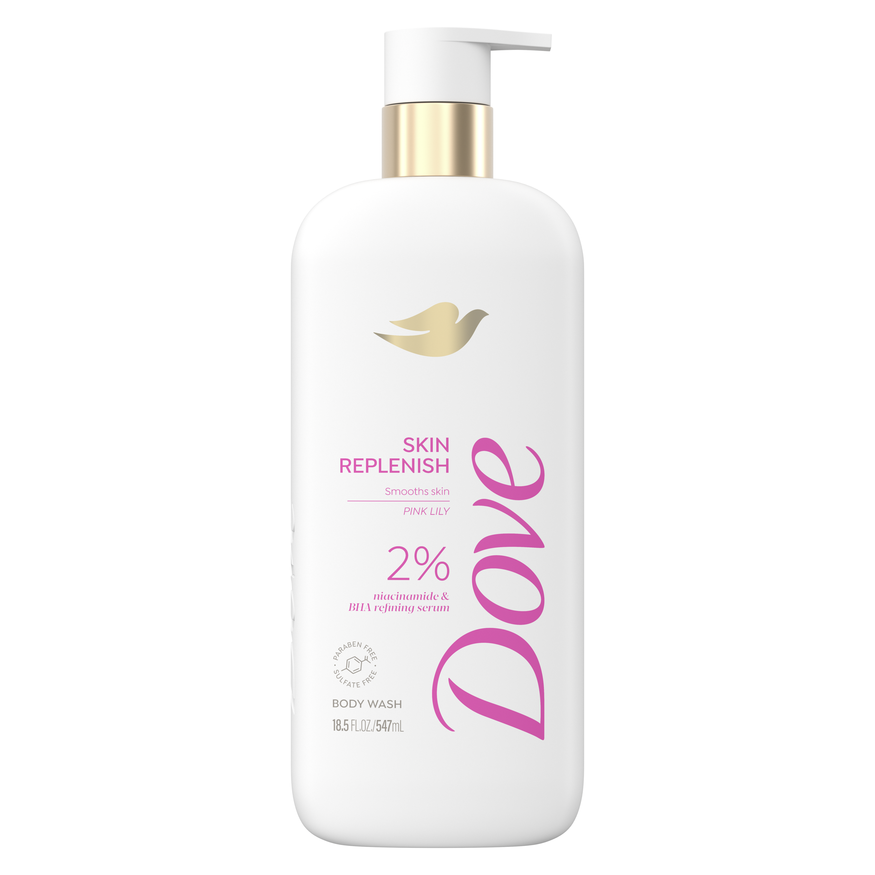 Skin Replenish Serum Body Wash with smoothing BHA