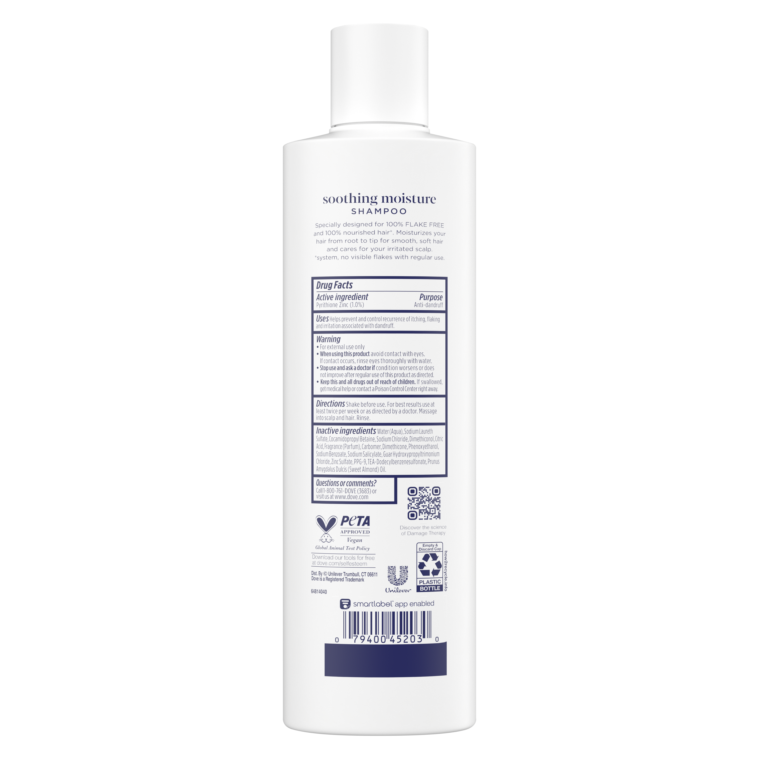 Dove Damage Therapy Soothing Moisture Anti-Dandruff Shampoo