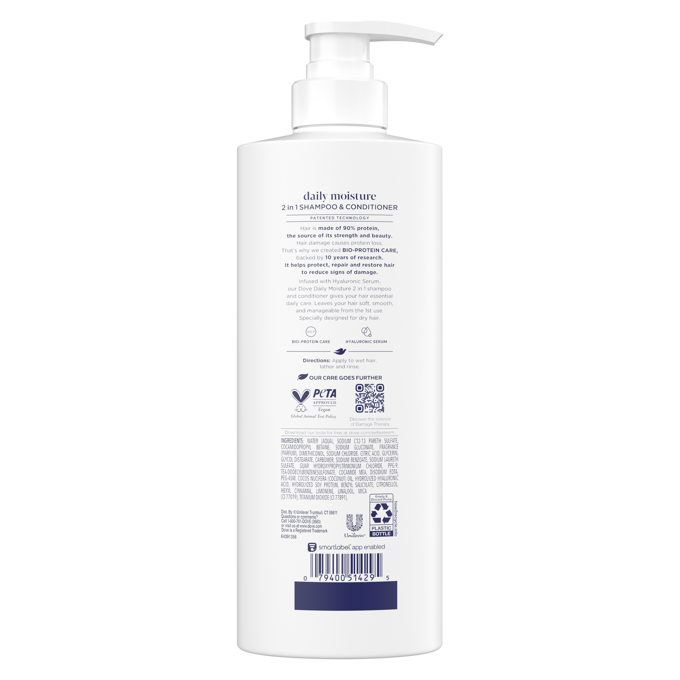 Dove Damage Therapy Daily Moisture 2 in 1 Shampoo and Conditioner