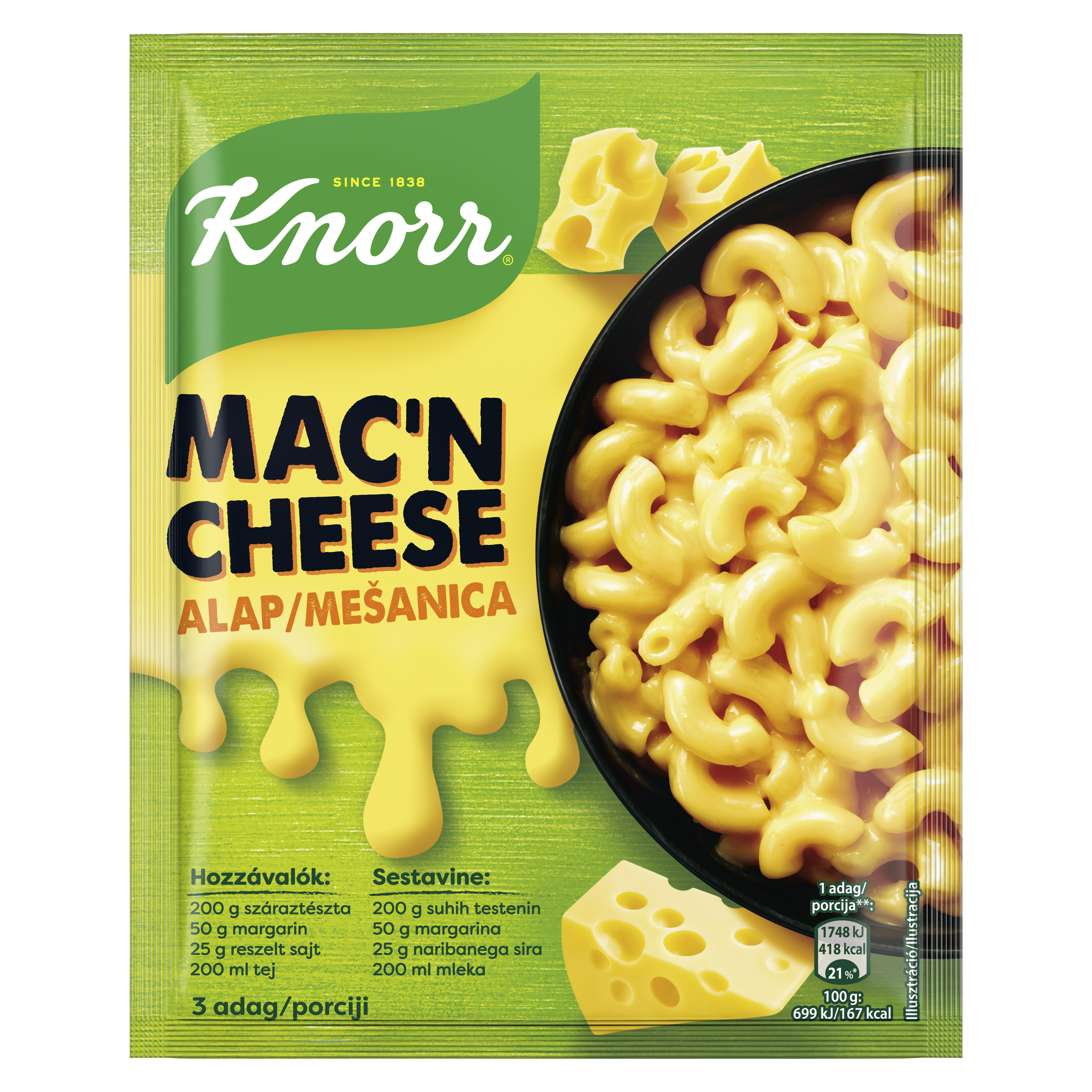 Knorr Mac'n Cheese alap packshot