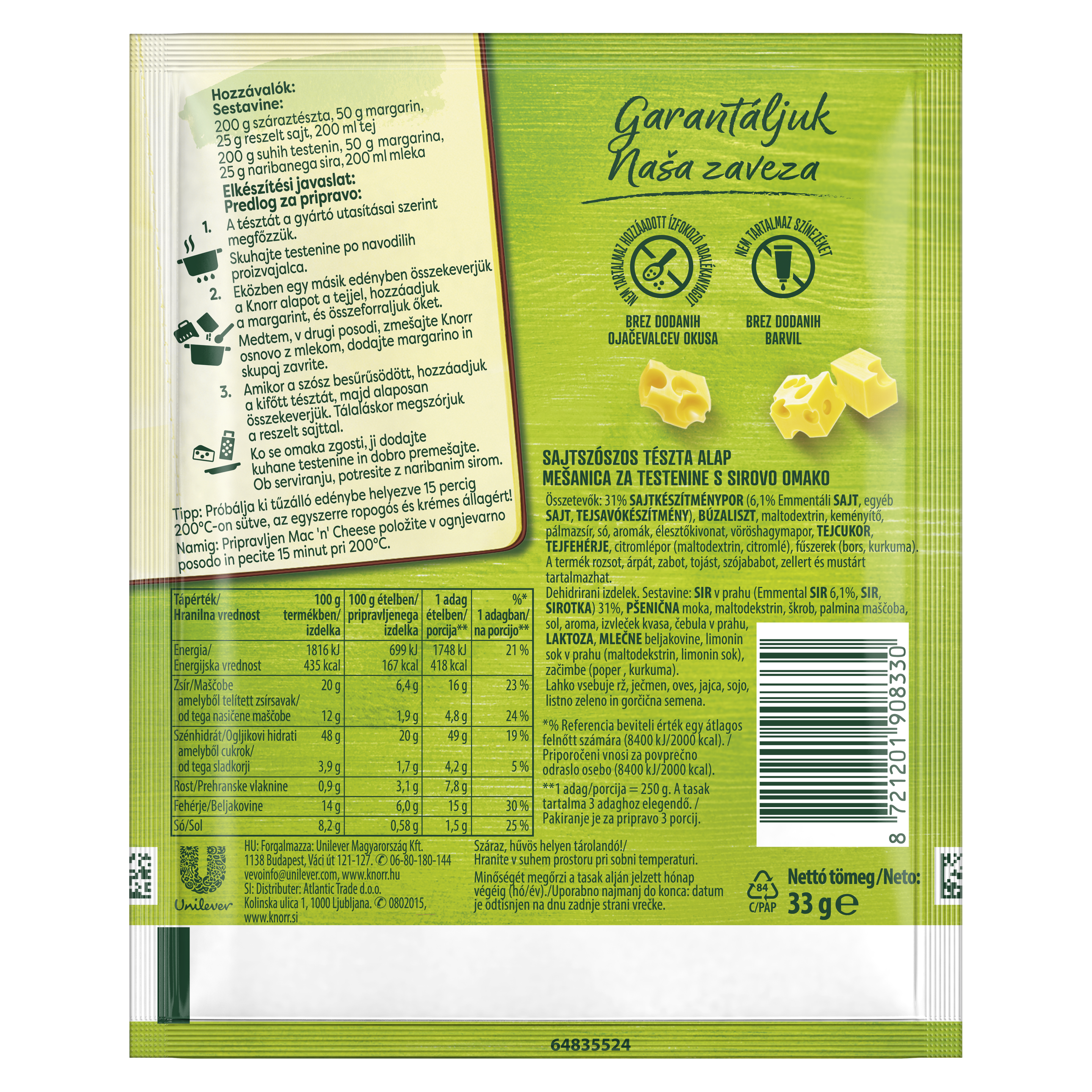 Knorr Mac'n Cheese alap