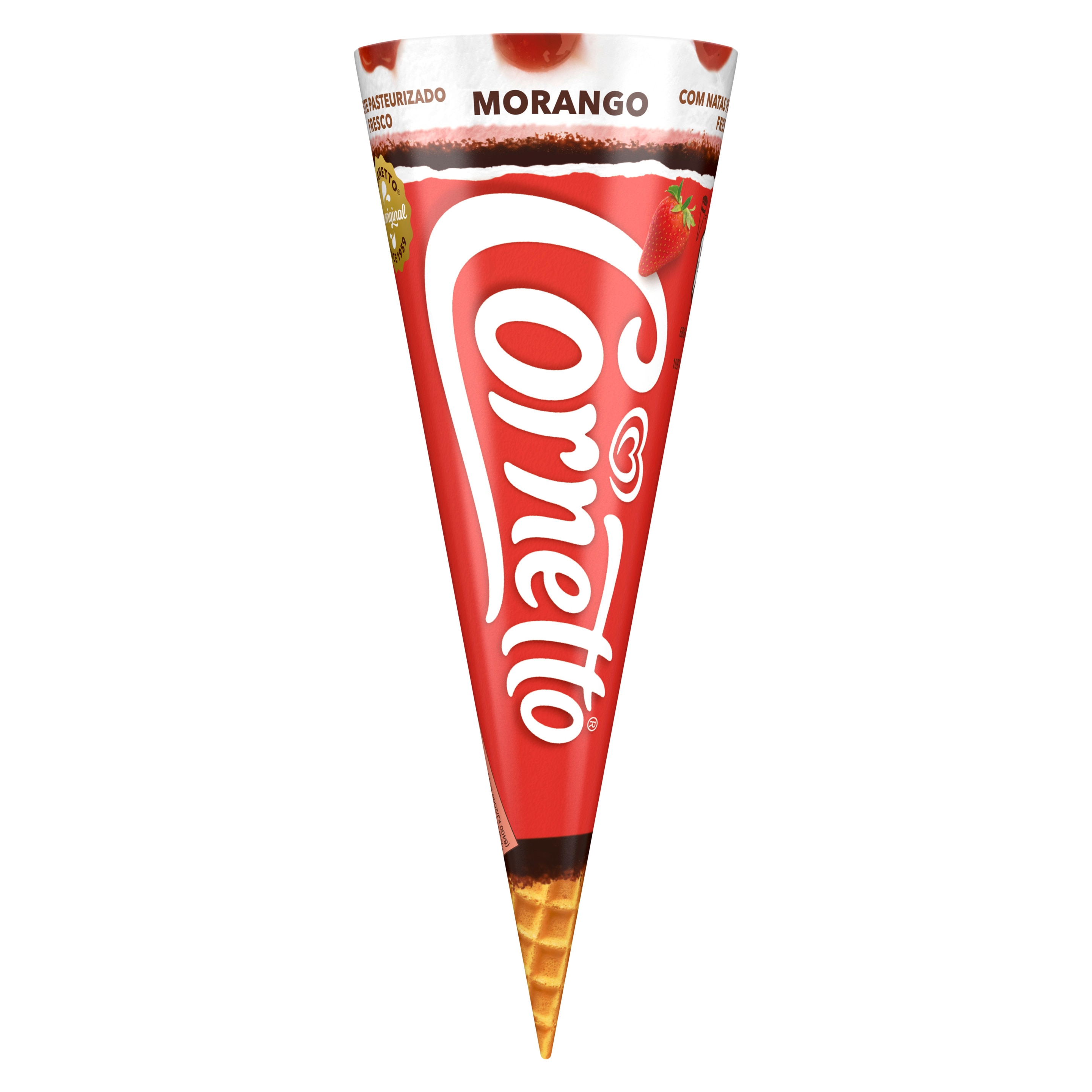 Cornetto Morango packshot