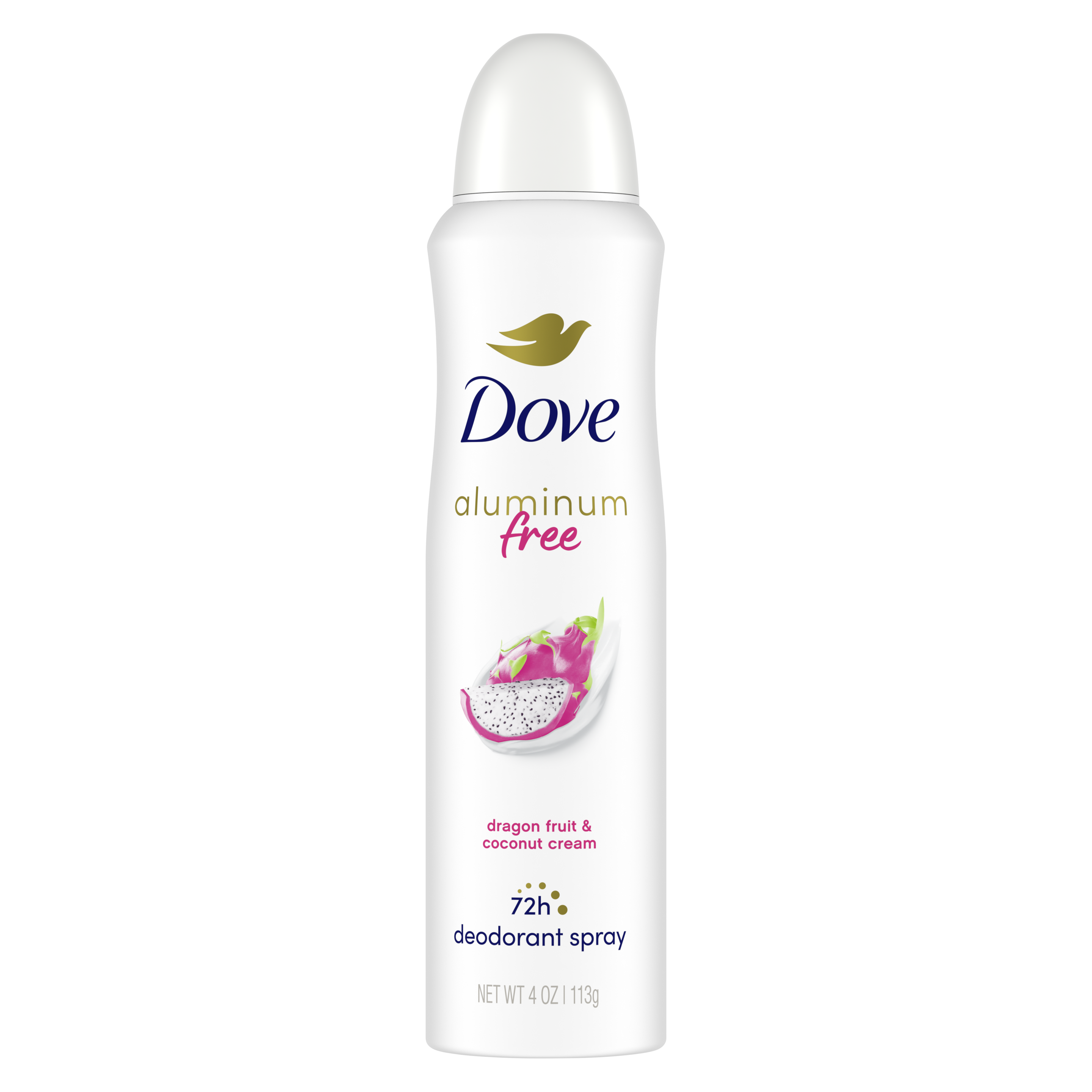 Dove Aluminum Free Deodorant Spray  Dragon Fruit & Coconut Cream 4 oz