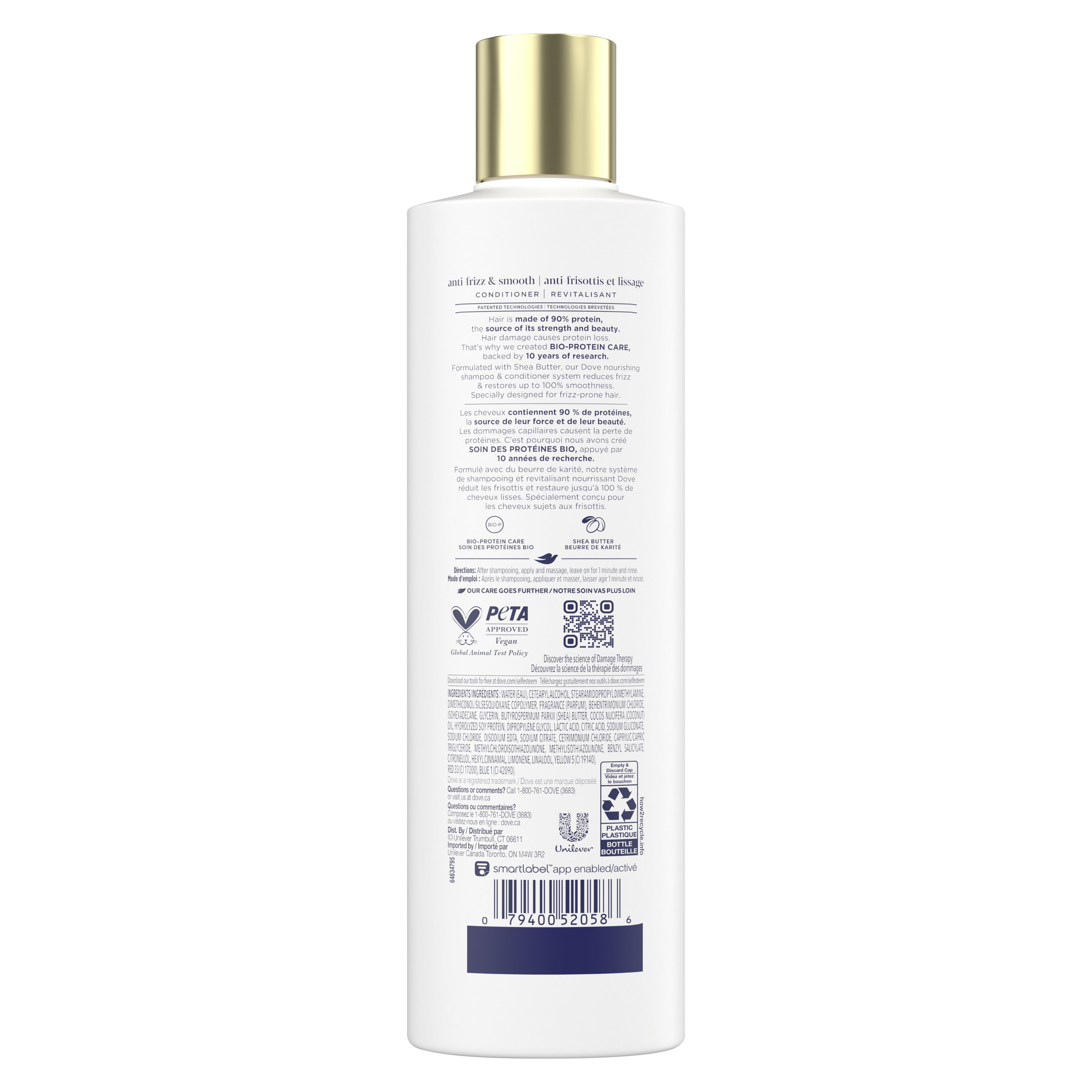 Revitalisant Anti-frisottis et lissage Thérapie dommages Dove