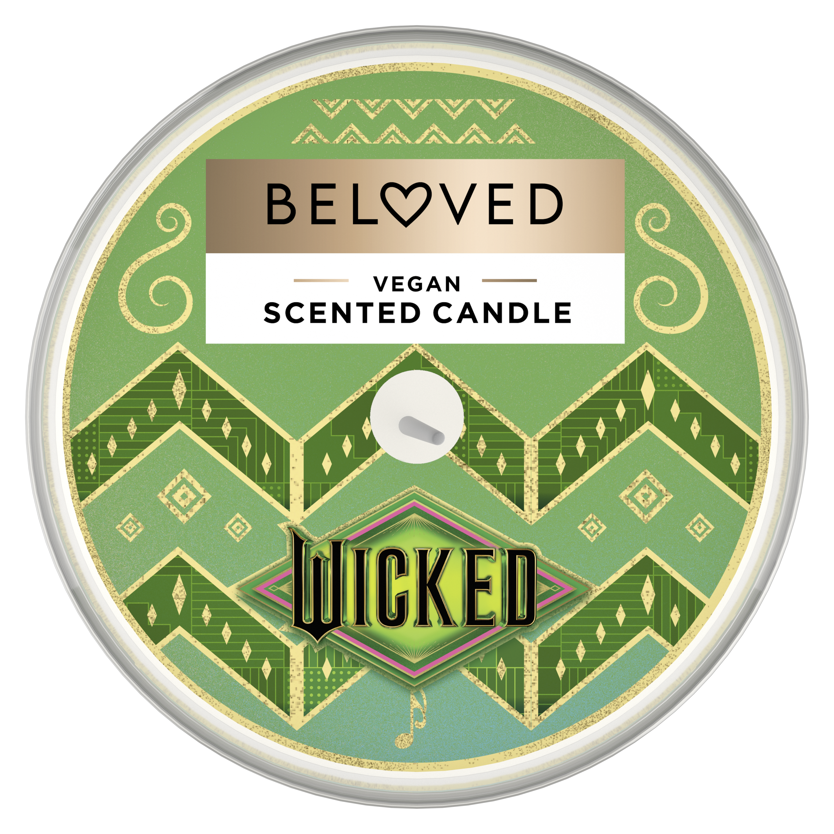 Top of candle Beloved Defy Gravity candle