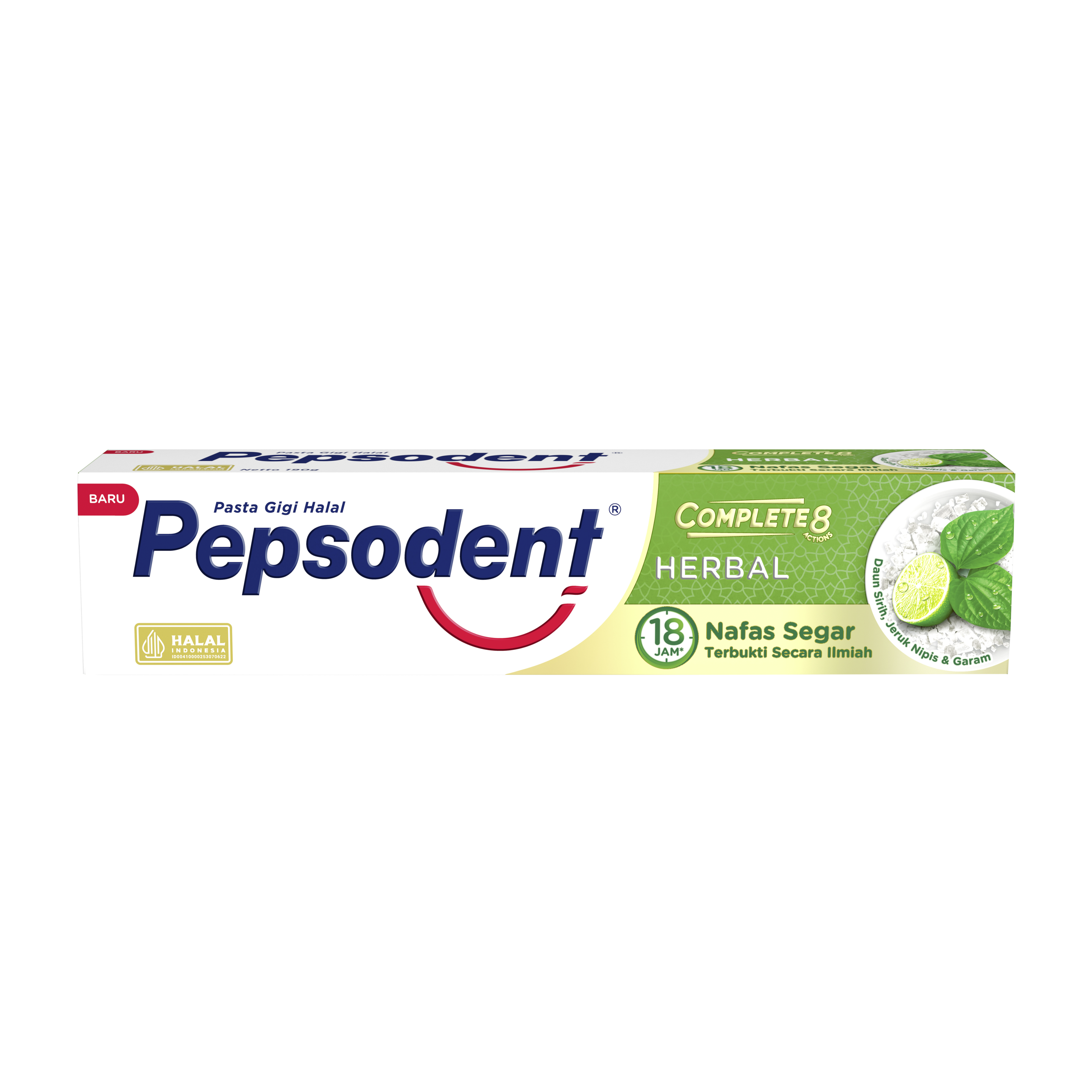 Pasta Gigi Pepsodent Action 123 Herbal 190g