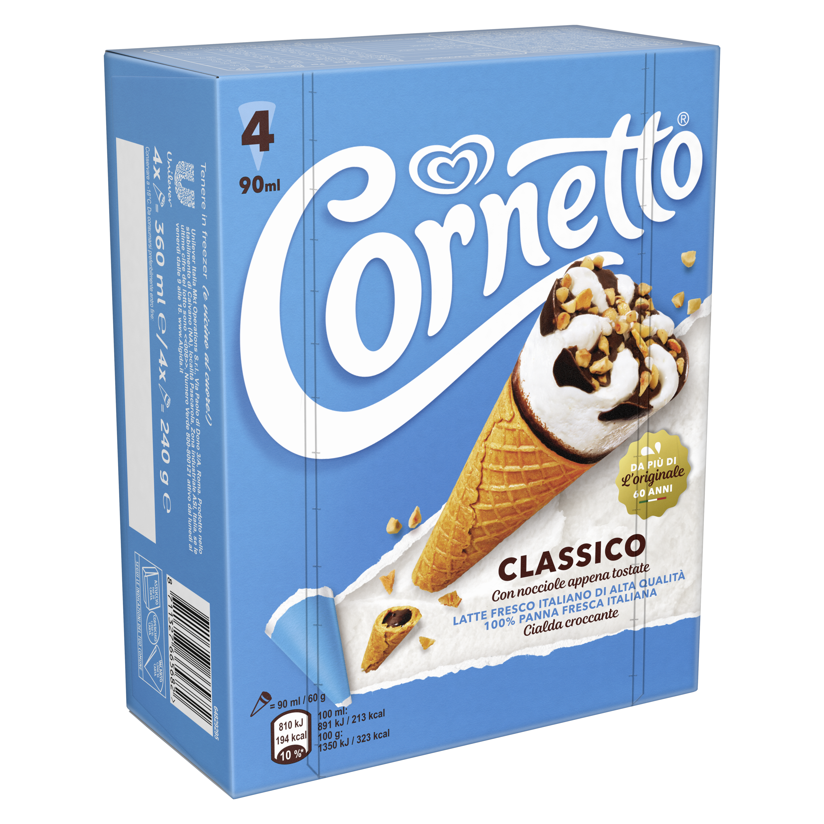 CORNETTO CLASSICO X4 packshot