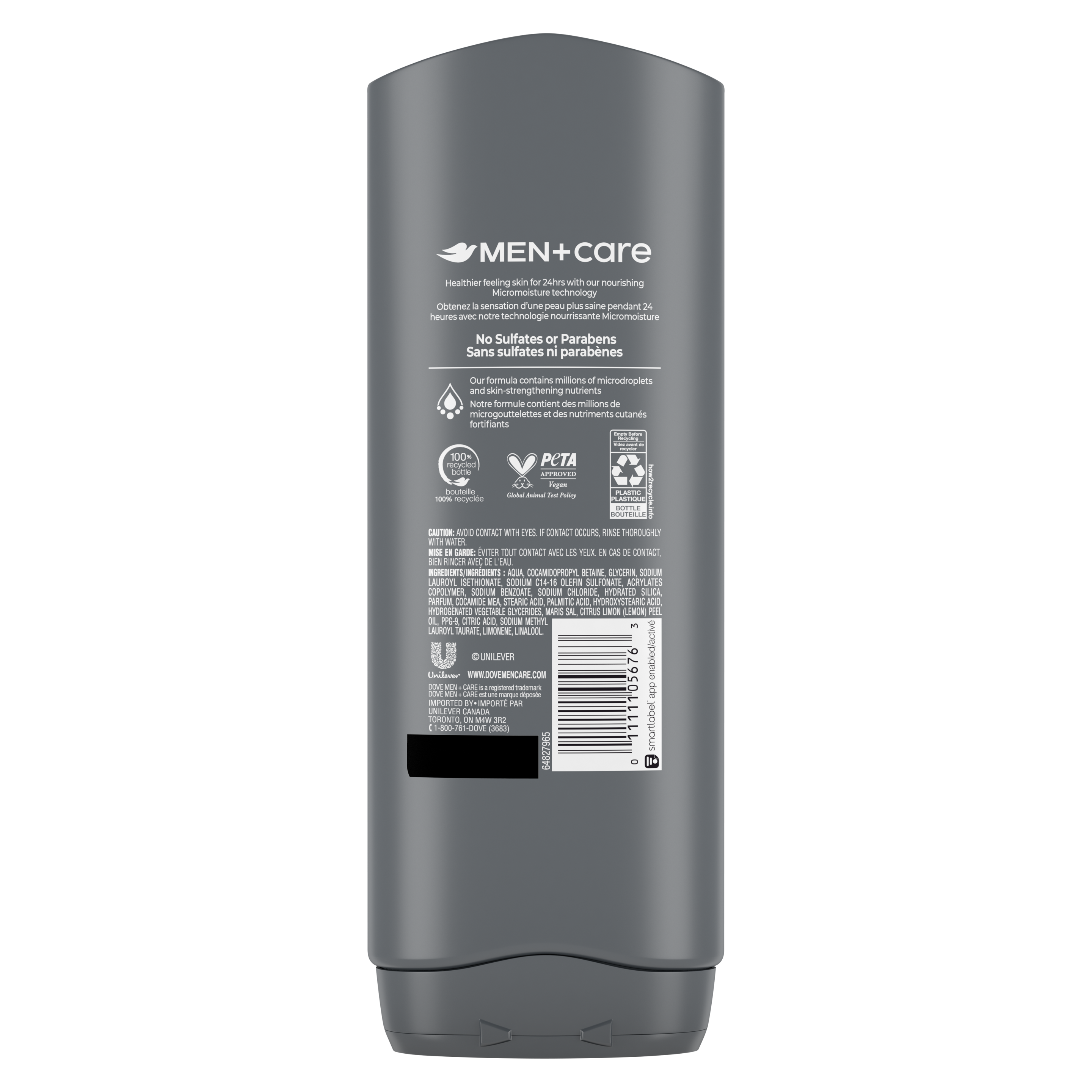 Men+Care Sea Salt + Citrus Exfoliating Body + Face Wash