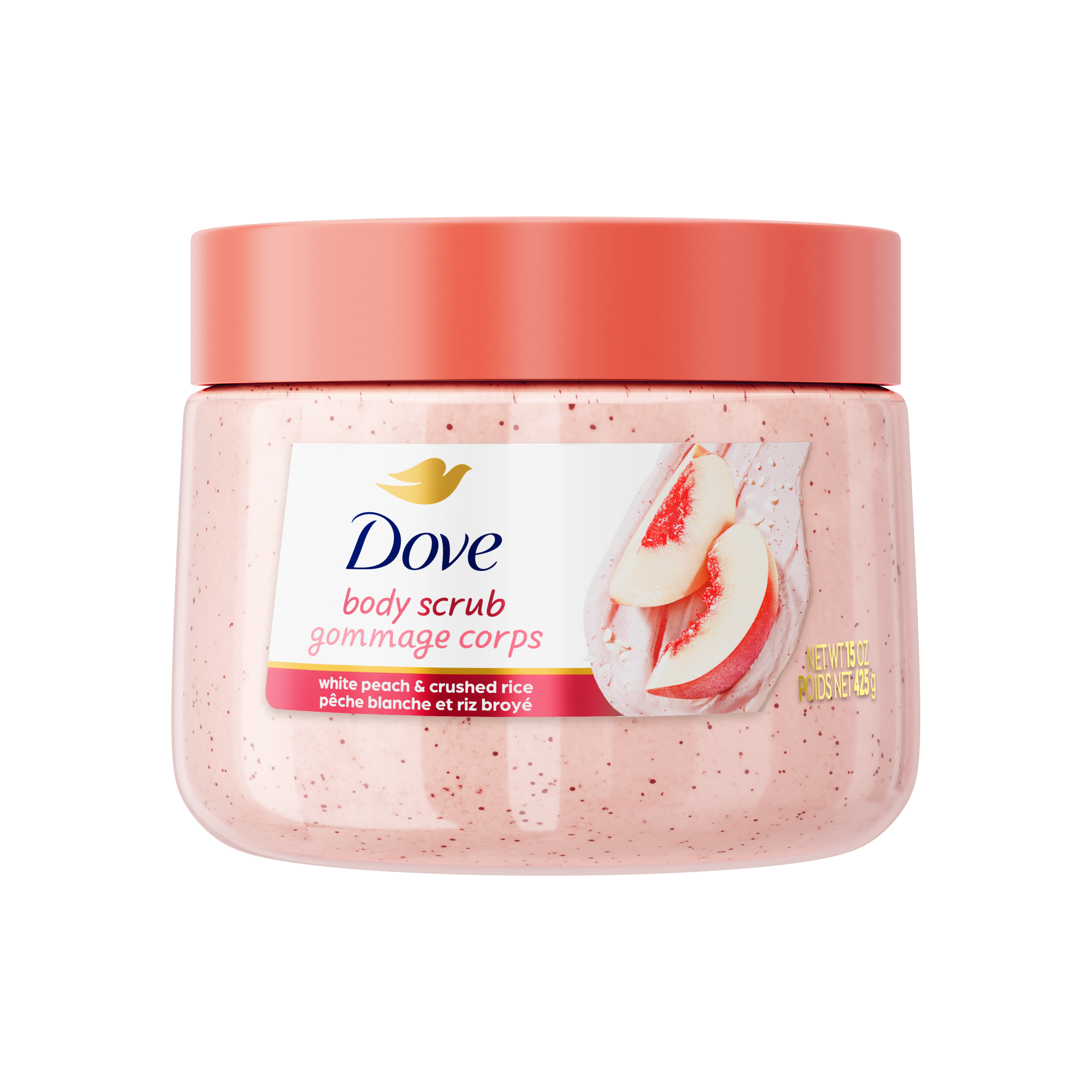 White Peach & Crushed Rice Body Scrub by Dove