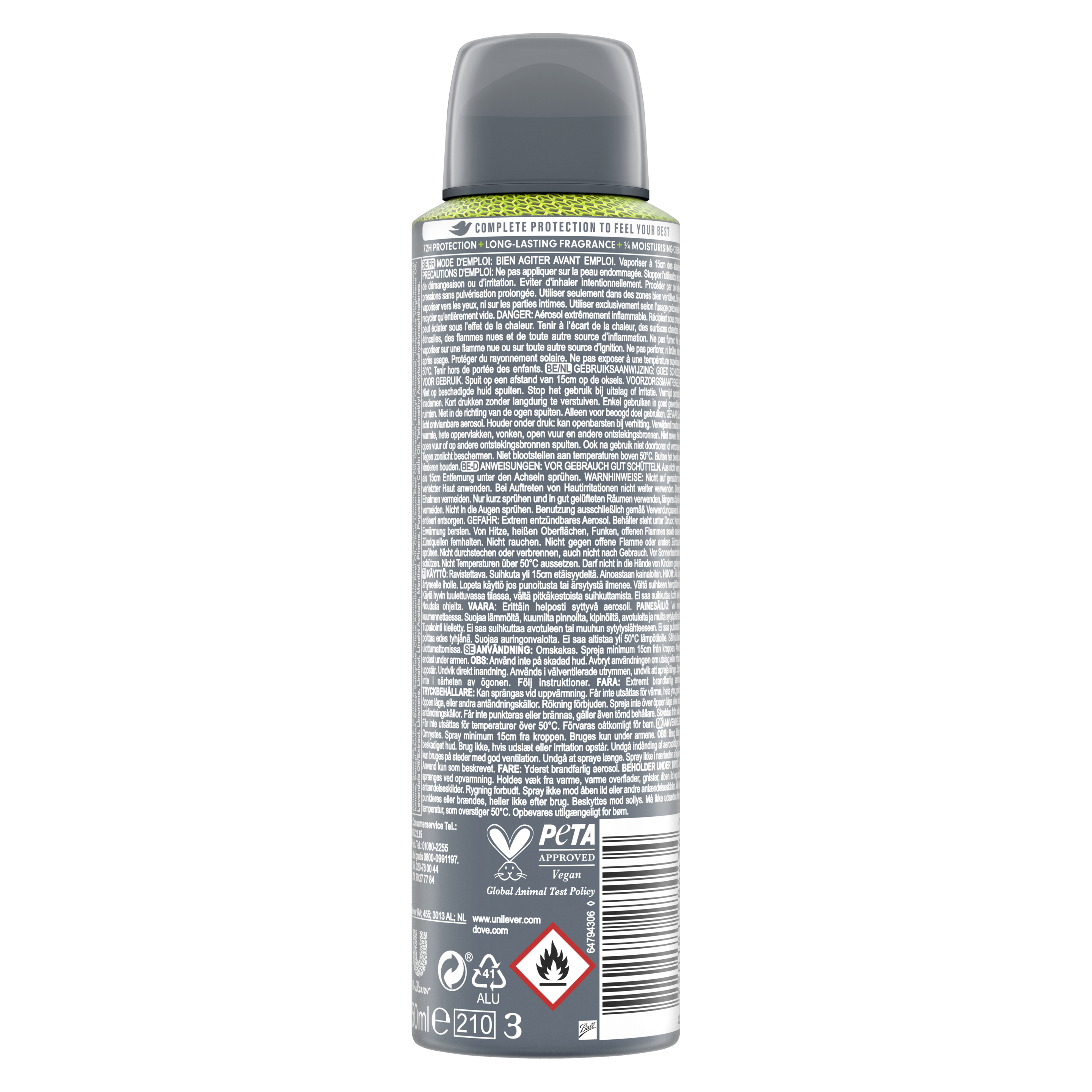 Dove Men+Care 72h Advanced Spray Sport Fresh 150 ml