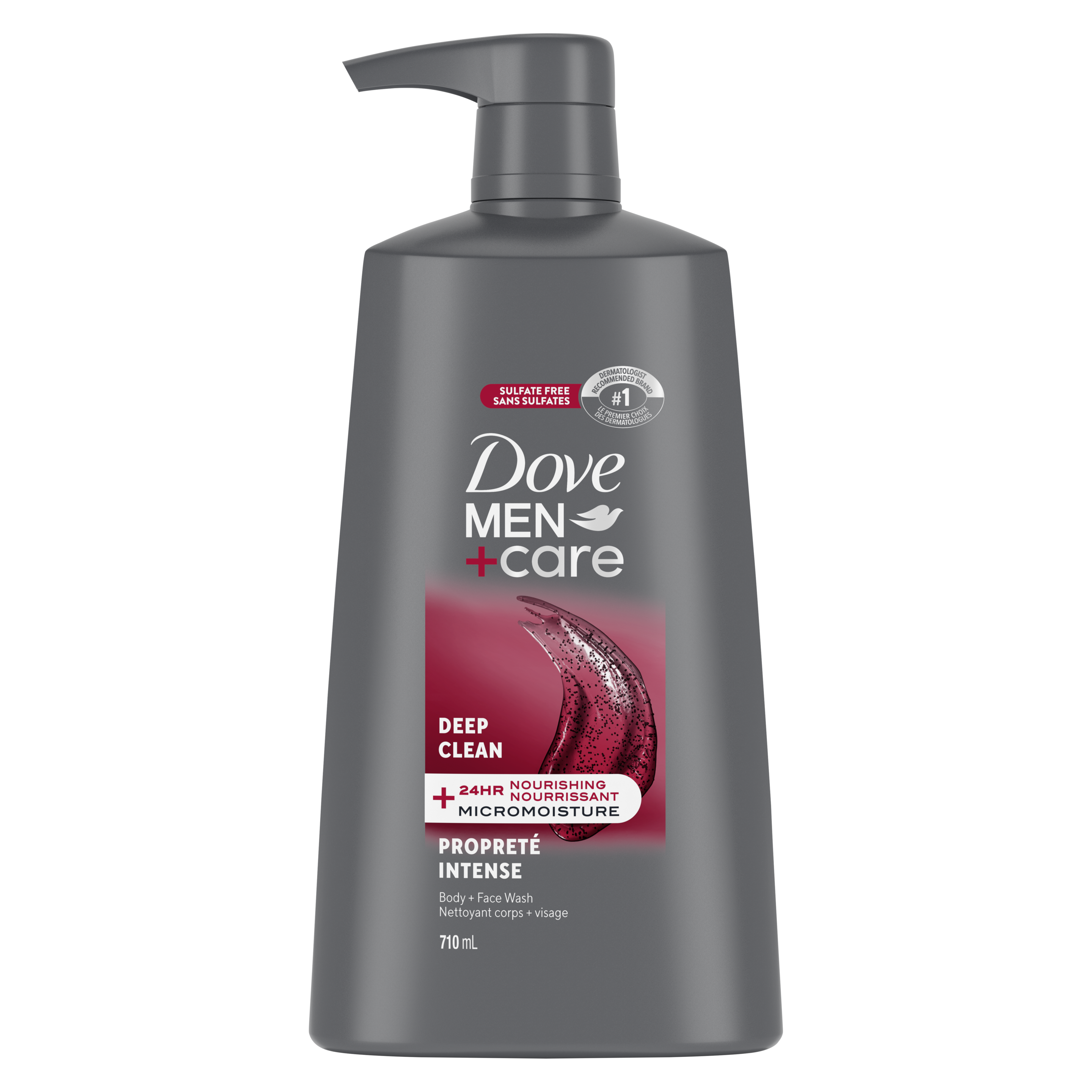 Dove Men+Care Exfoliating Deep Clean Body + Face Wash 710ml