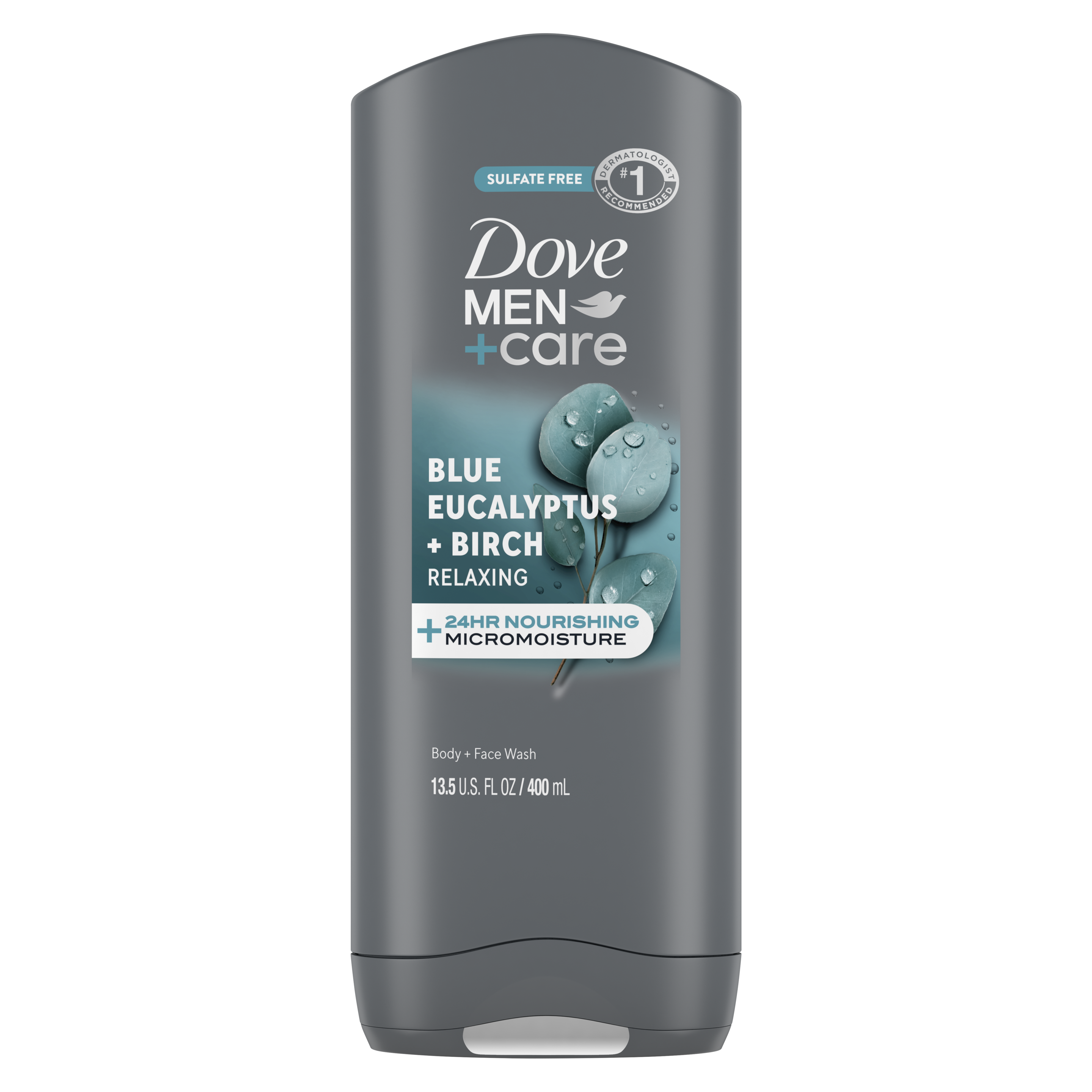 Men+Care Blue Eucalyptus + Birch Relaxing Body + Face Wash