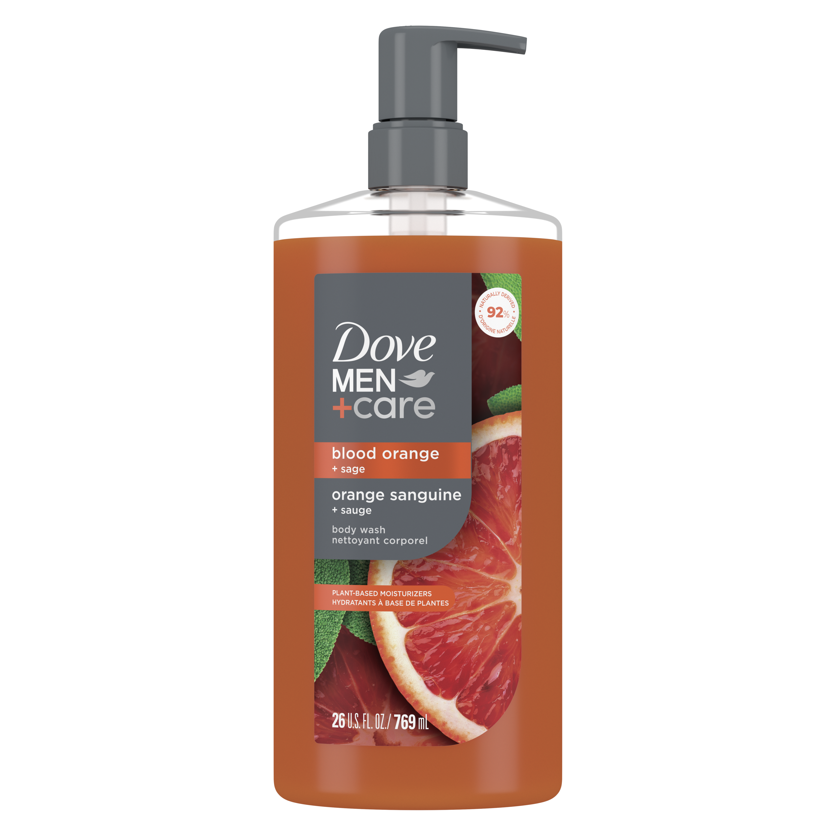 Dove Men+Care Blood Orange + Sage Uplift Body Wash 769 ml