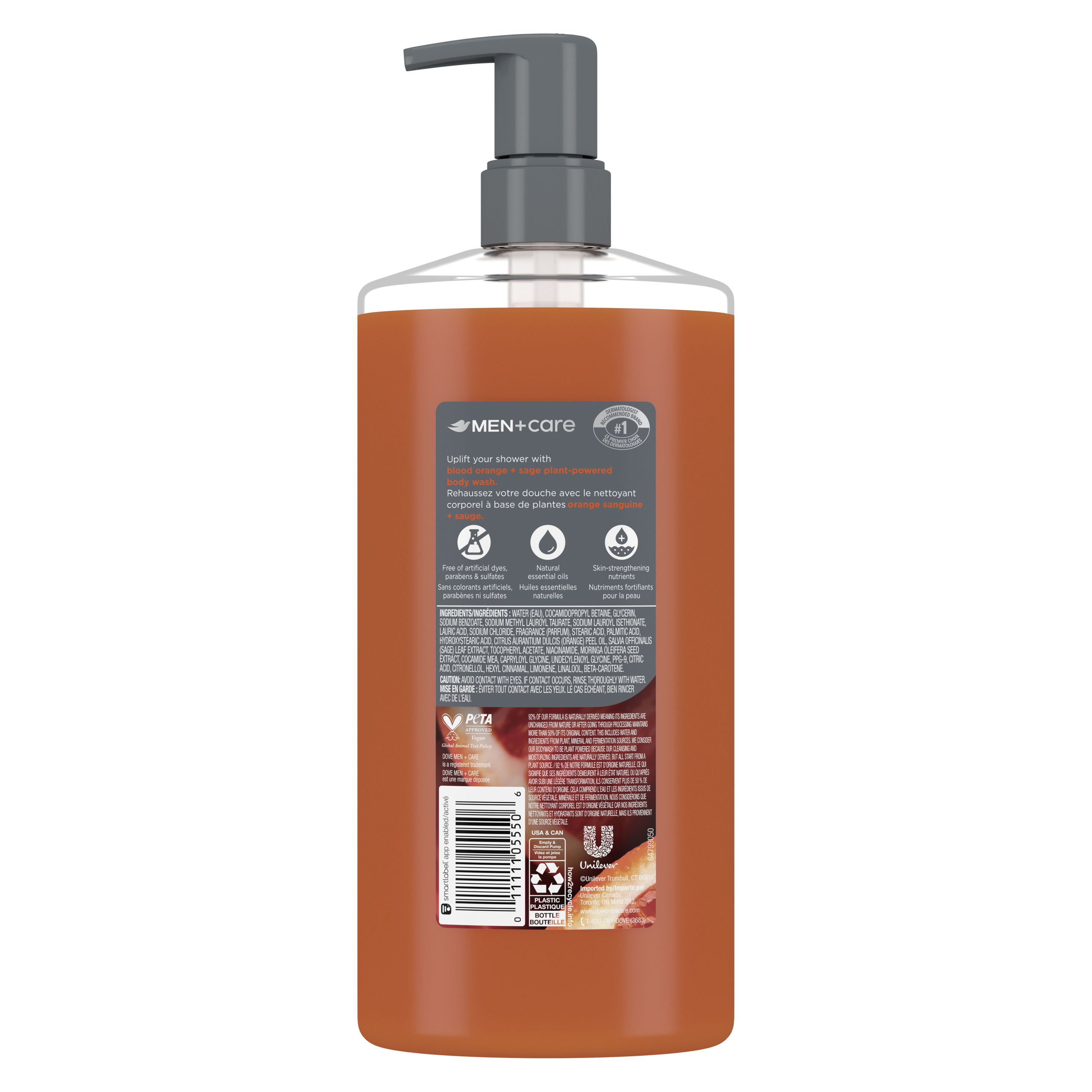 Men+Care Blood Orange + Sage Body Wash