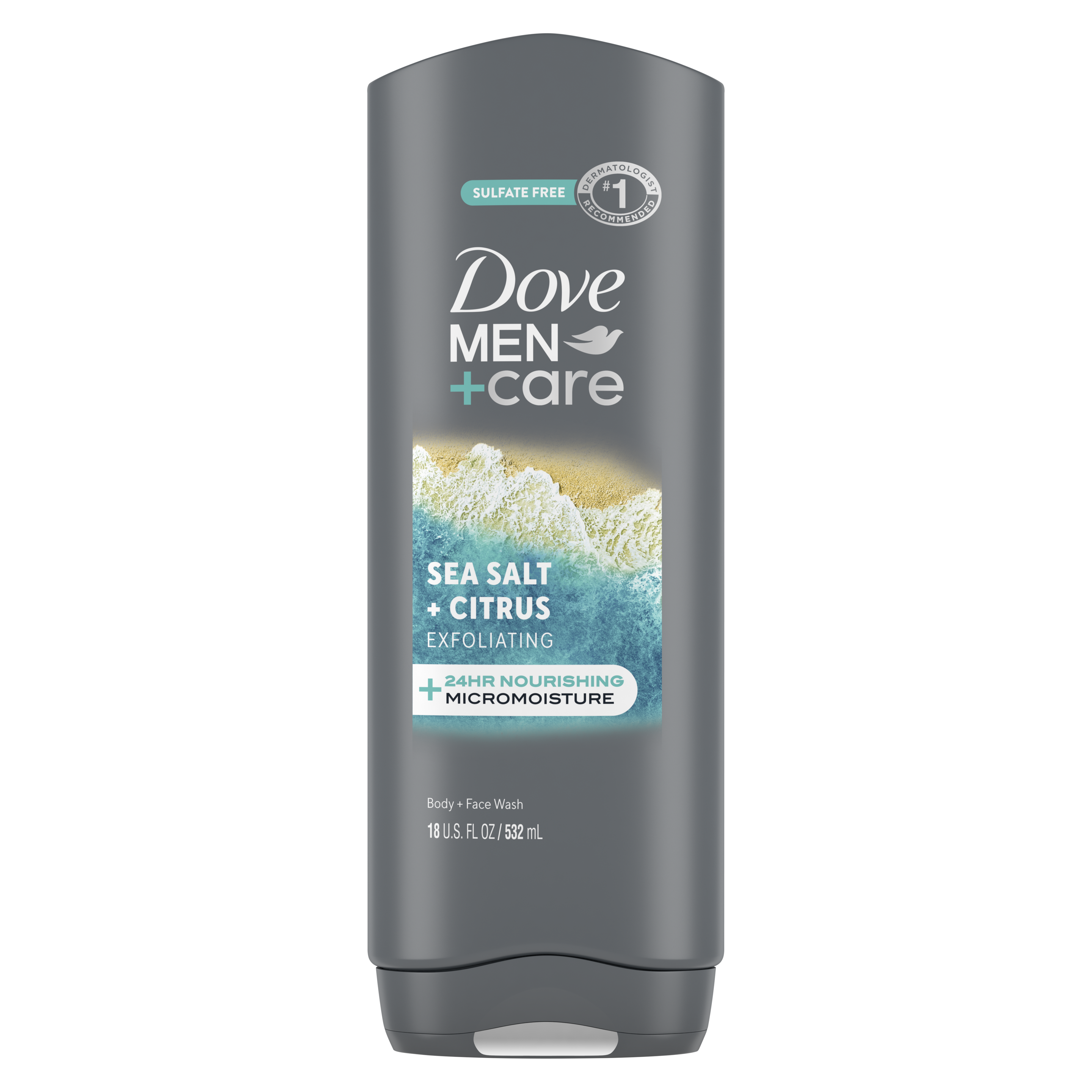 Men+Care Sea Salt + Citrus Exfoliating Body Wash